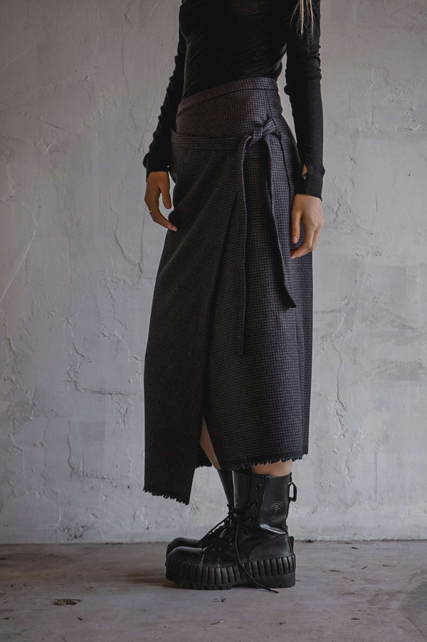 Forest Birds Wool Skirt