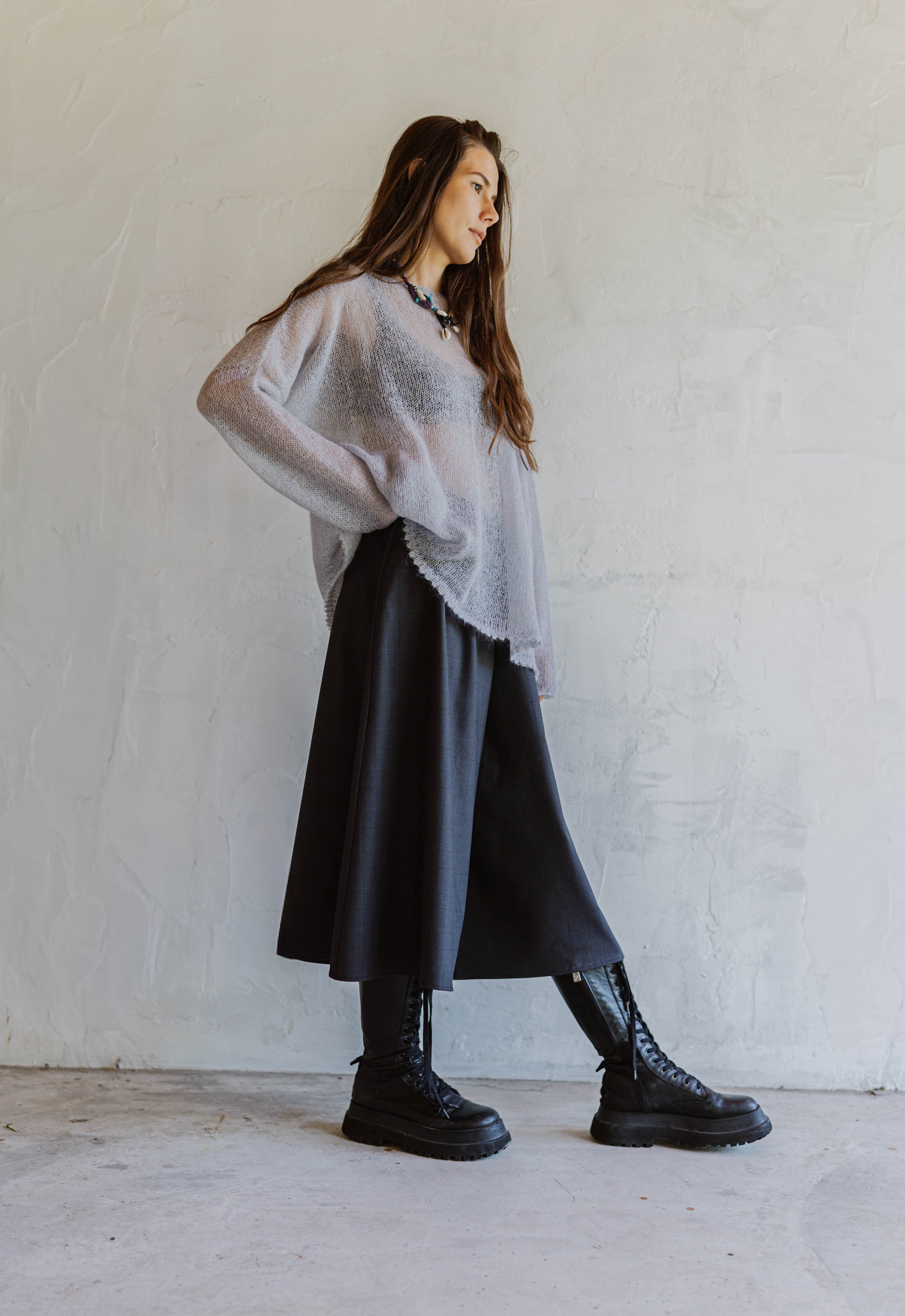Mono Silk & Wool Trousers