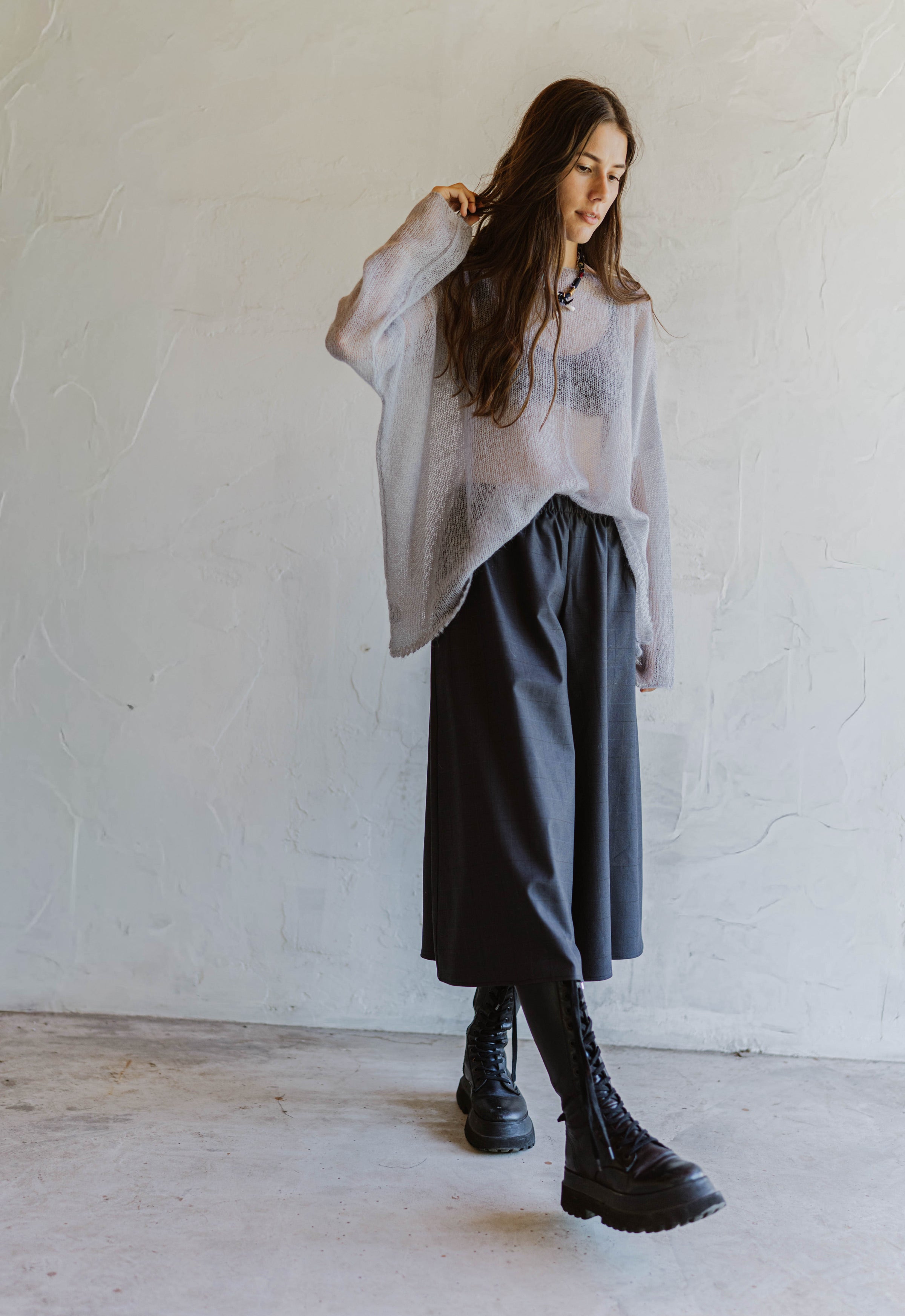 Mono Silk & Wool Trousers