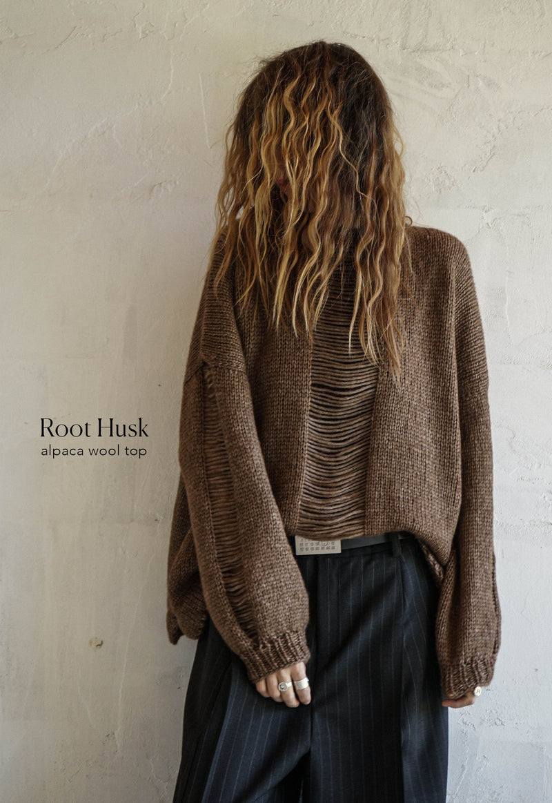 Root Husk Hand Knitted Top
