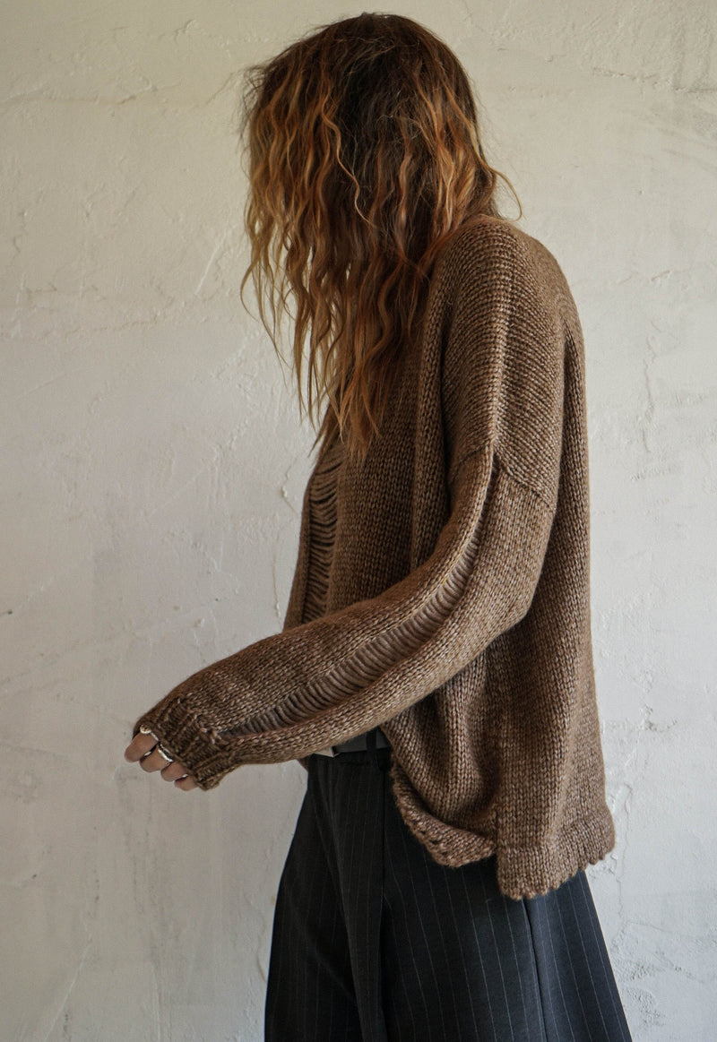 Root Husk Hand Knitted Top