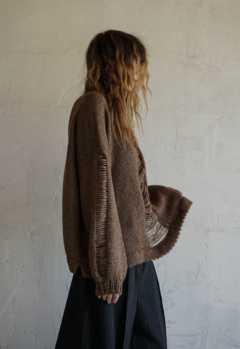 Root Husk Hand Knitted Top