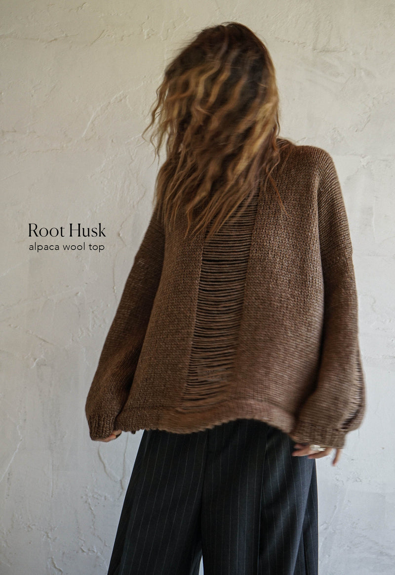 Root Husk Hand Knitted Top