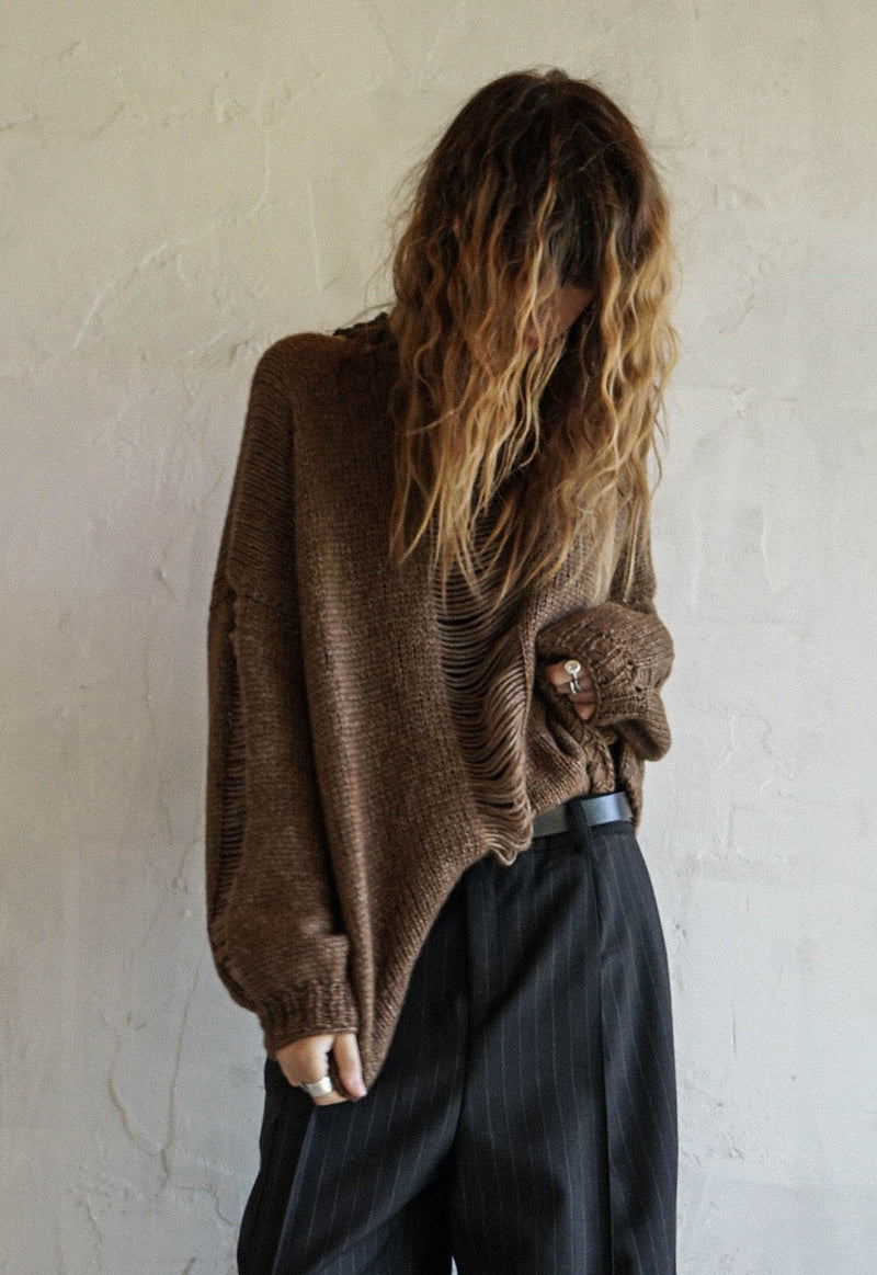 Root Husk Hand Knitted Top