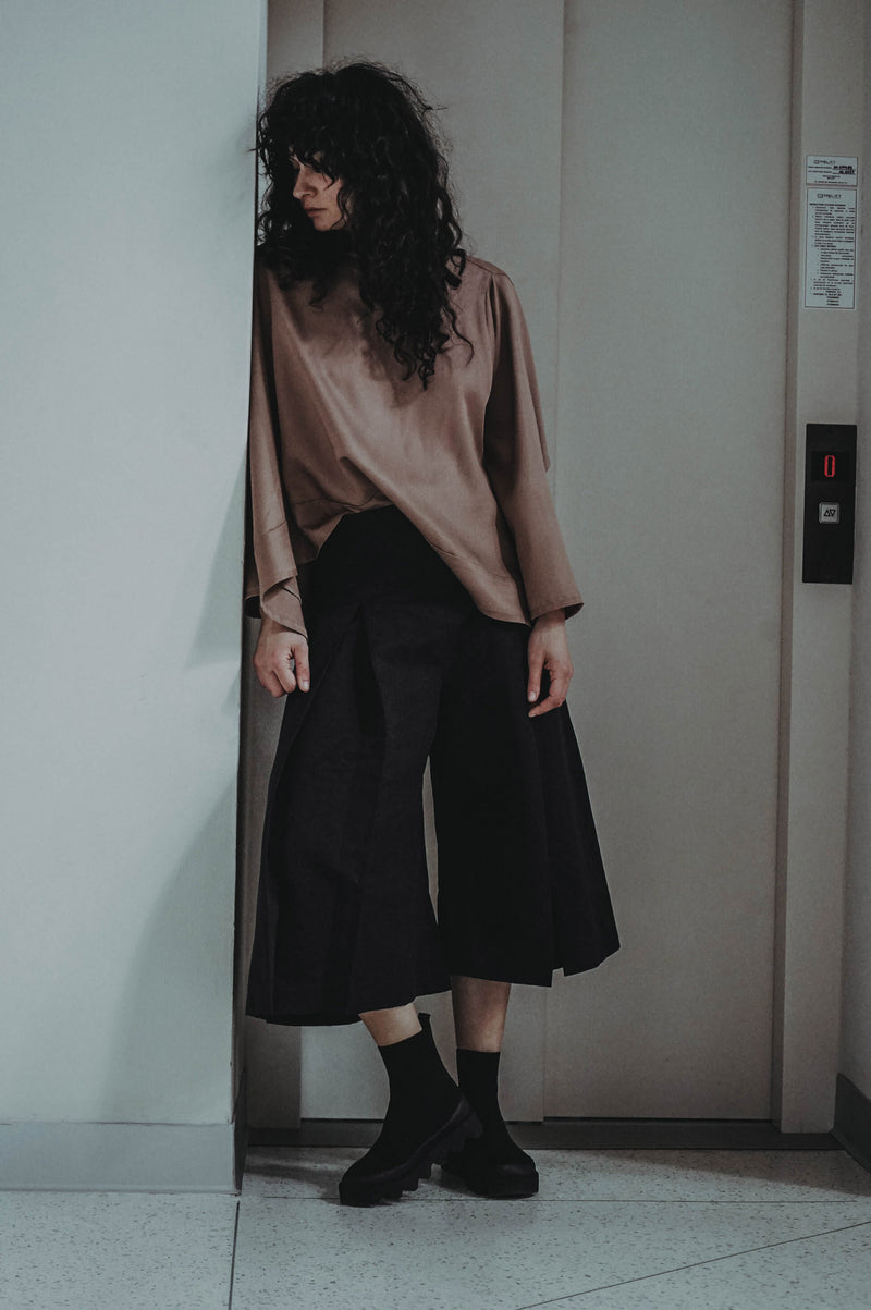 3/4 Pleated Trousers