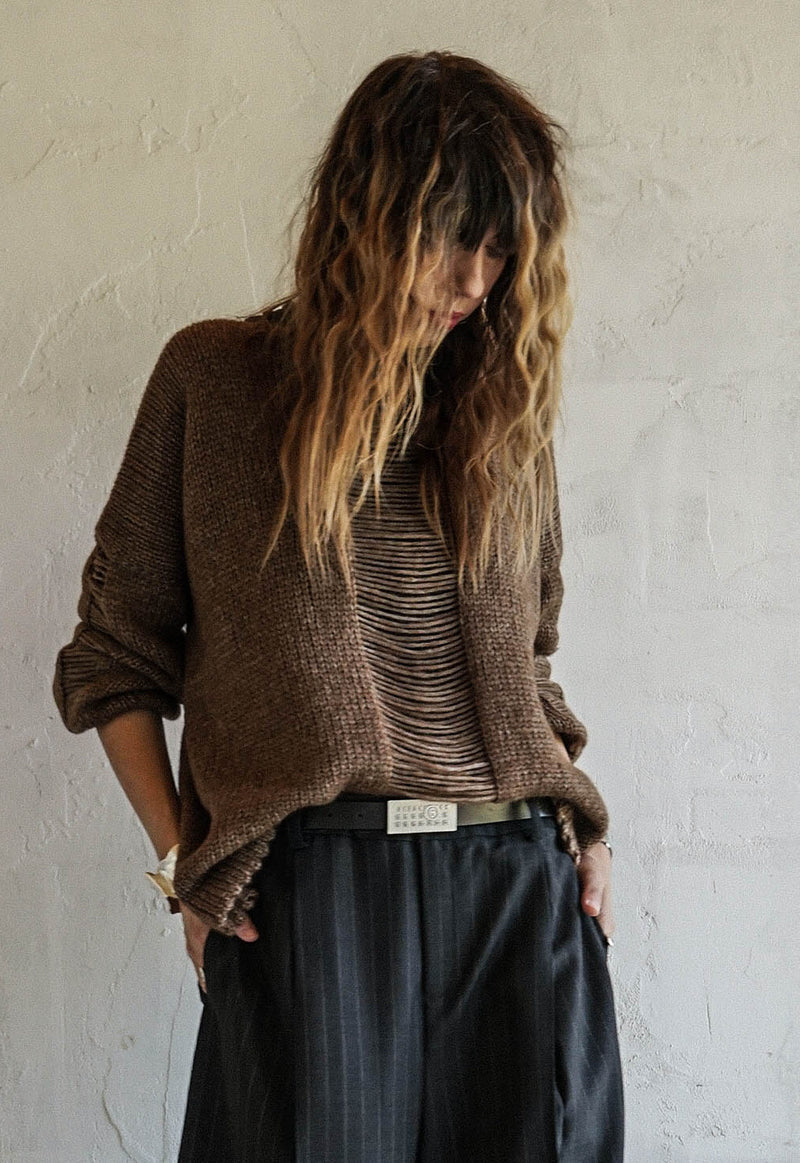Root Husk Hand Knitted Top