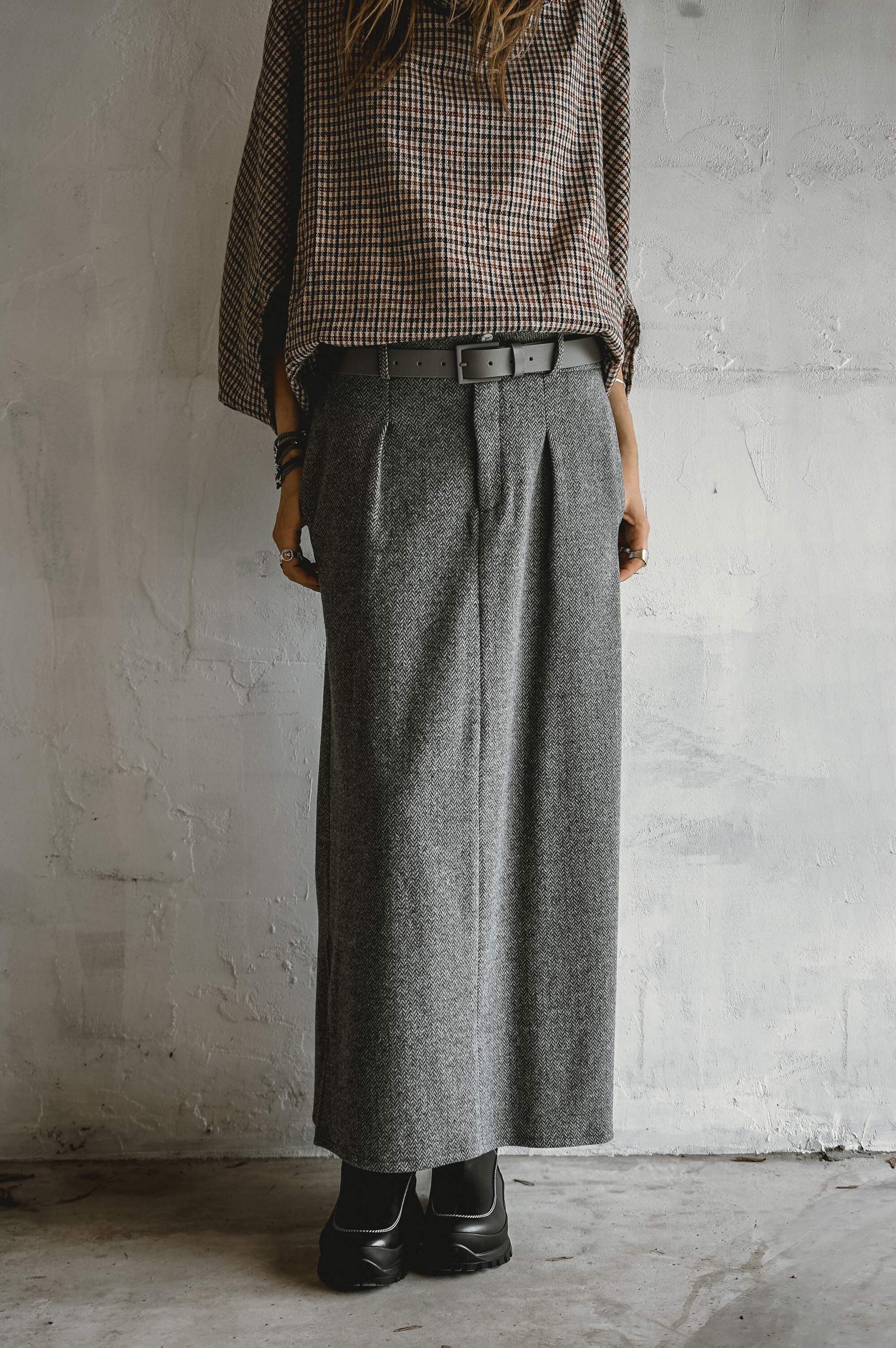 Wind Jazz Wool Skirt