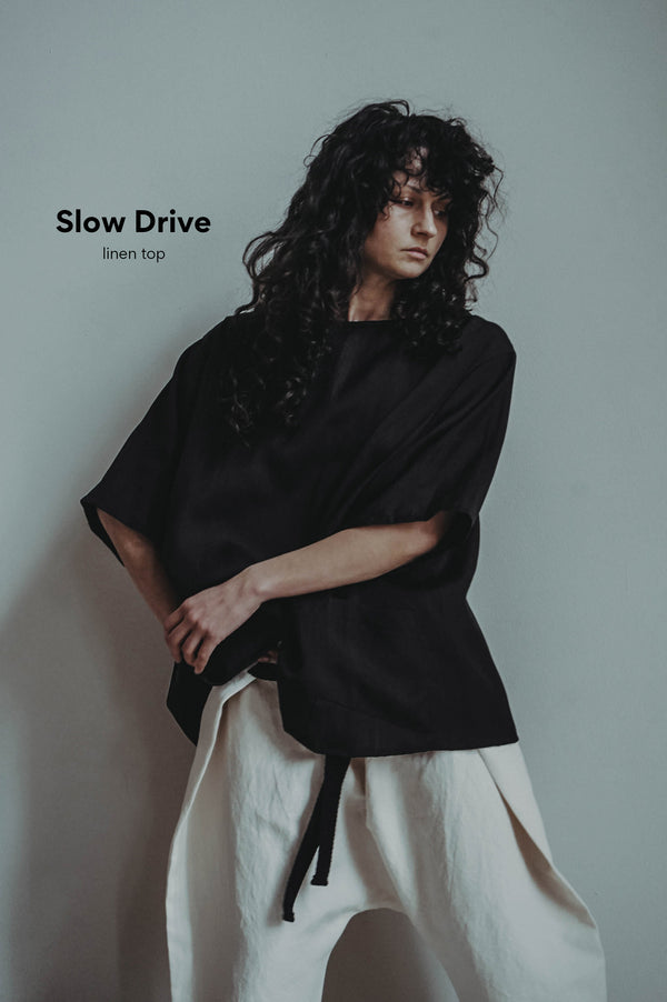 Slow Drive Linen Top