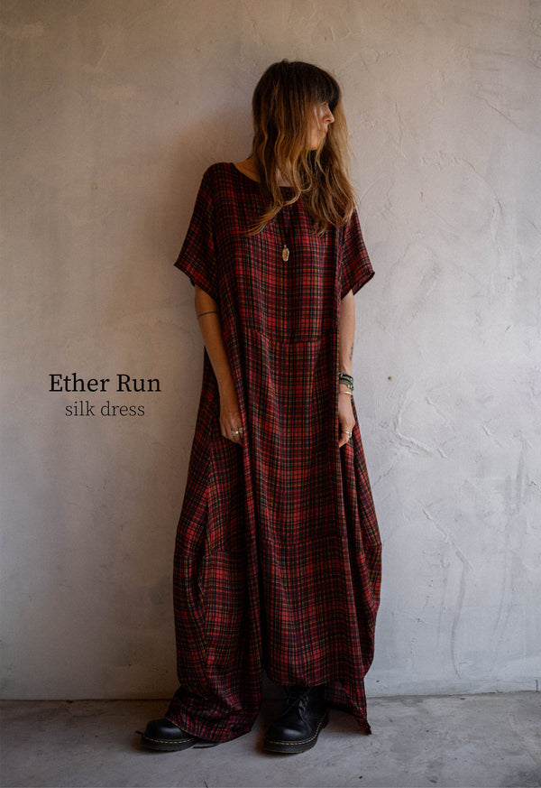Ether Run Silk Dress