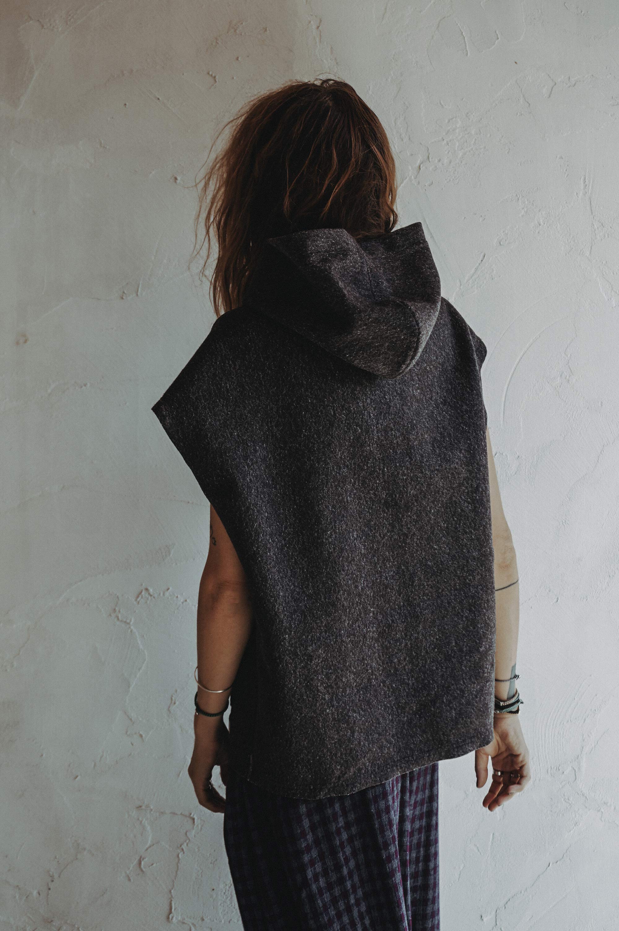 Hooded Wool Vest