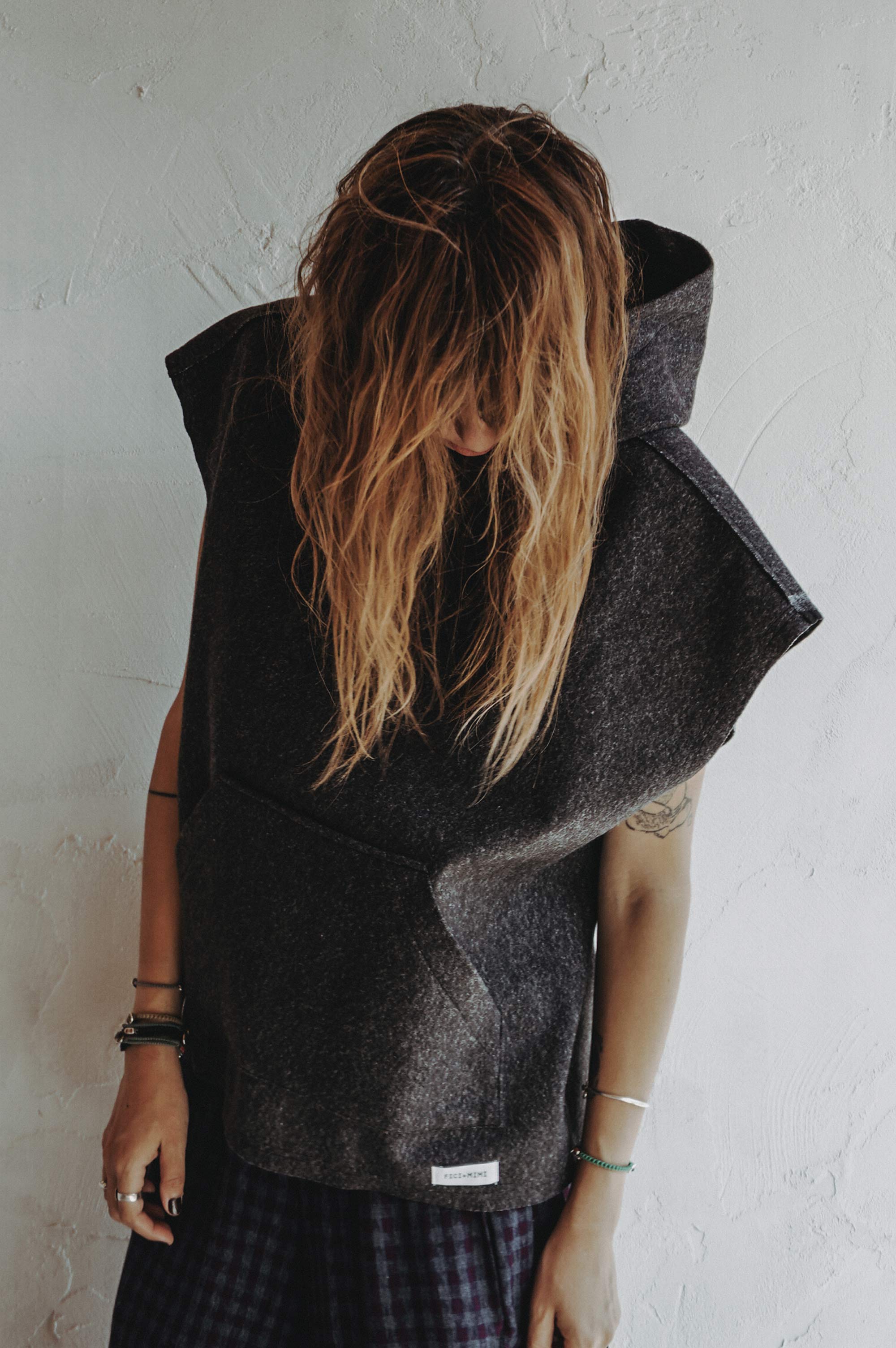 Hooded Wool Vest
