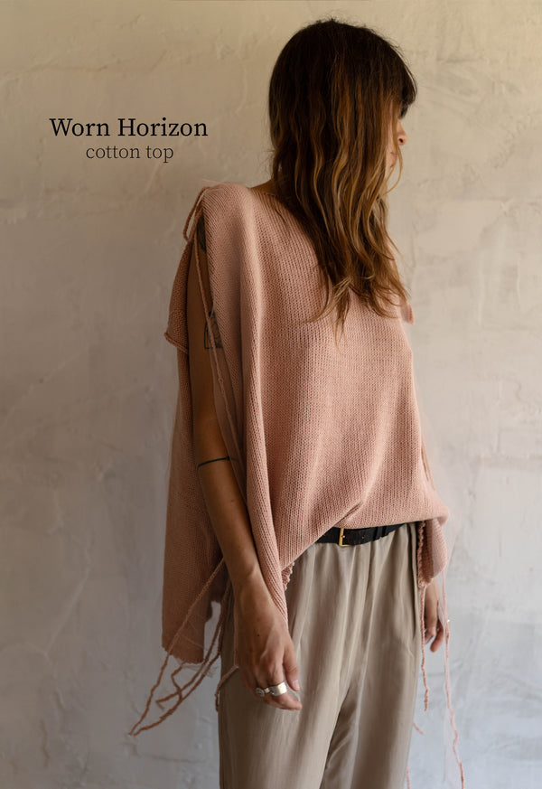 Worn Horizon Hand knitted top