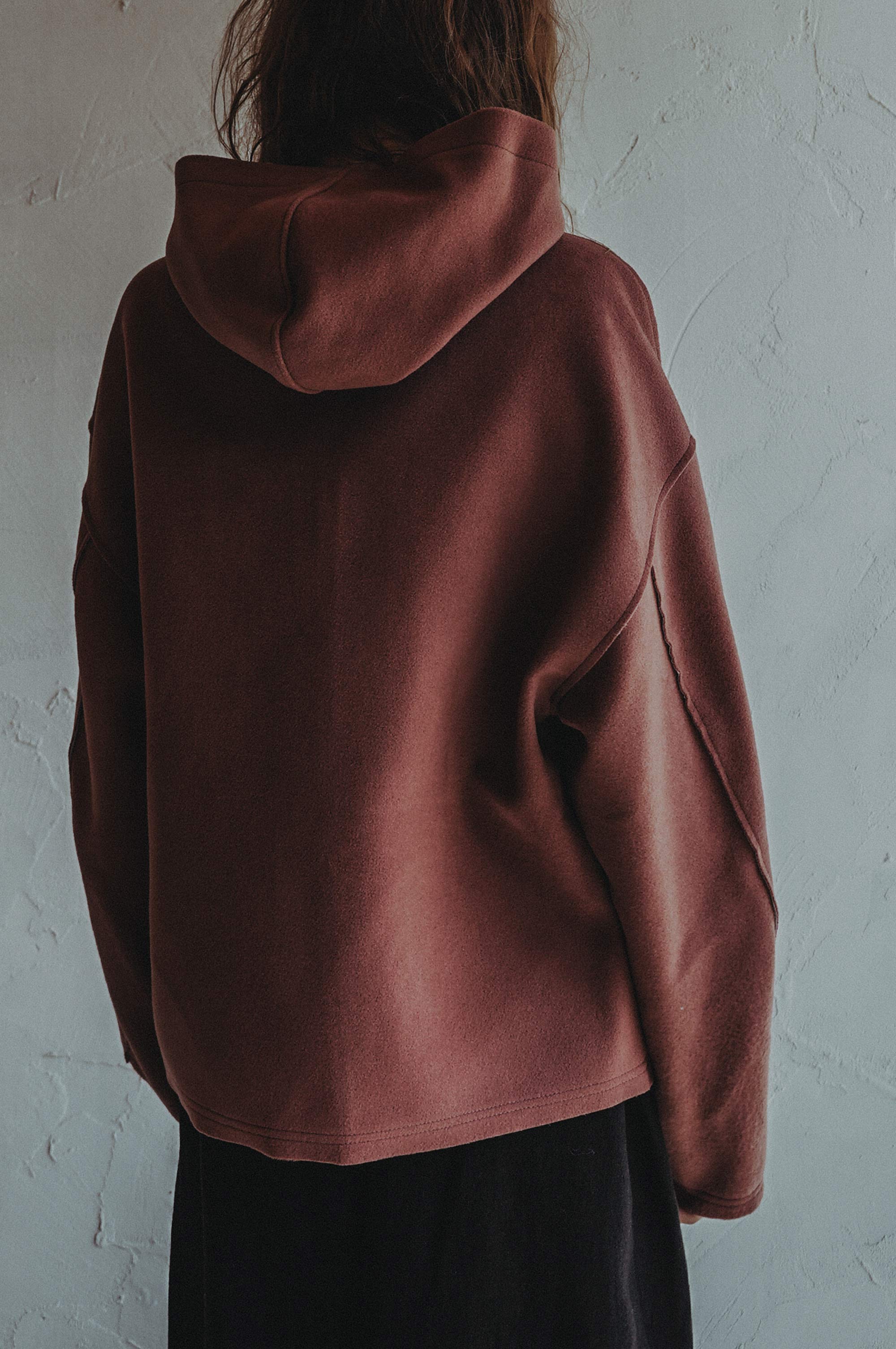 Hooded Wool Top