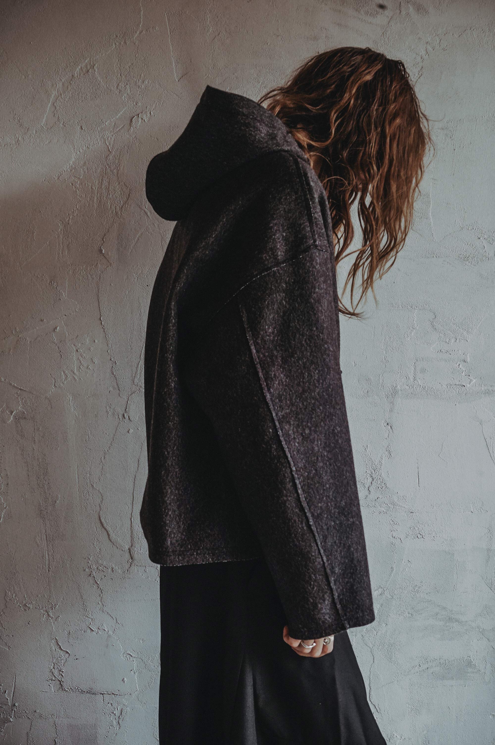 Hooded Wool Top
