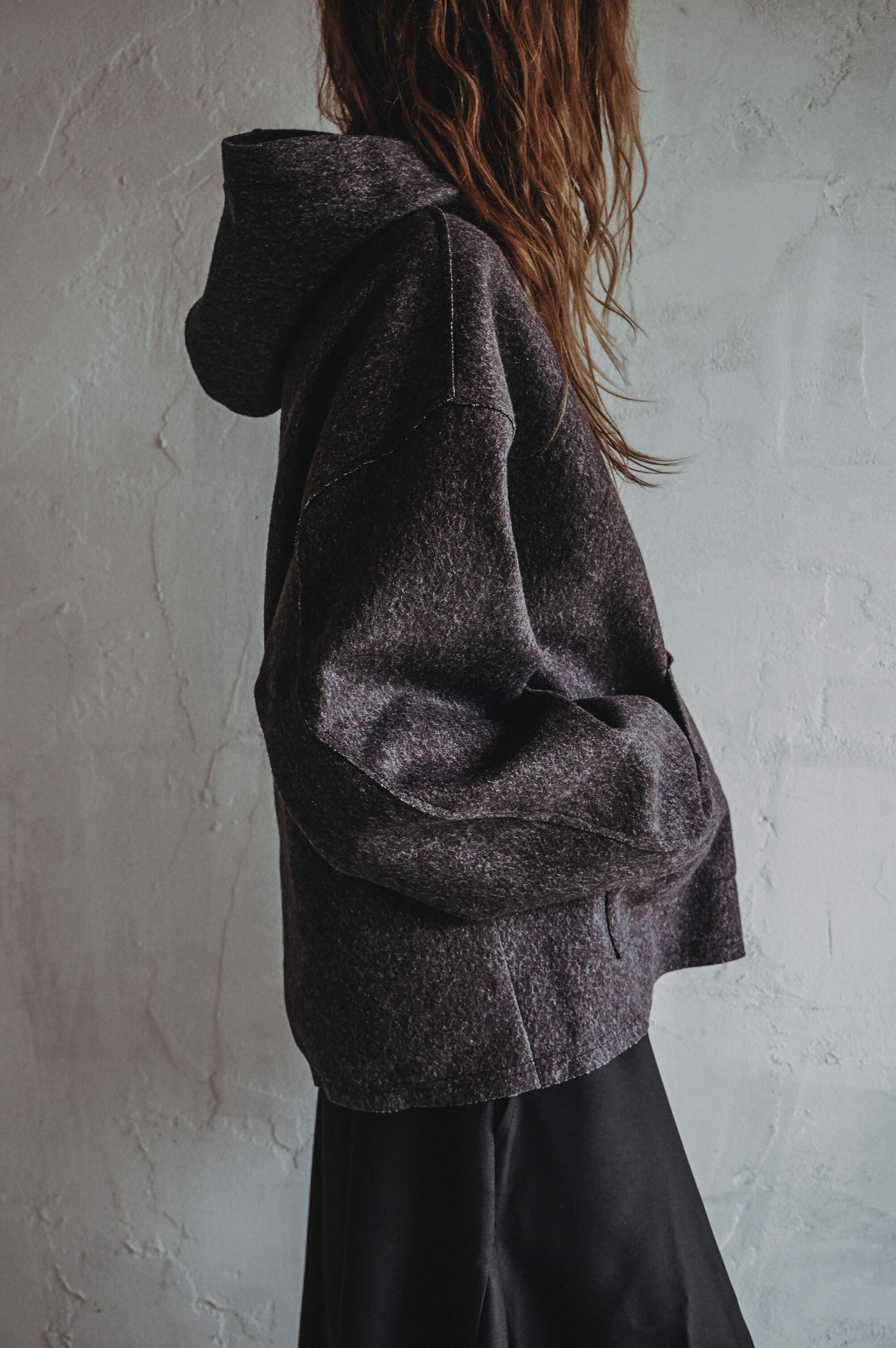 Hooded Wool Top