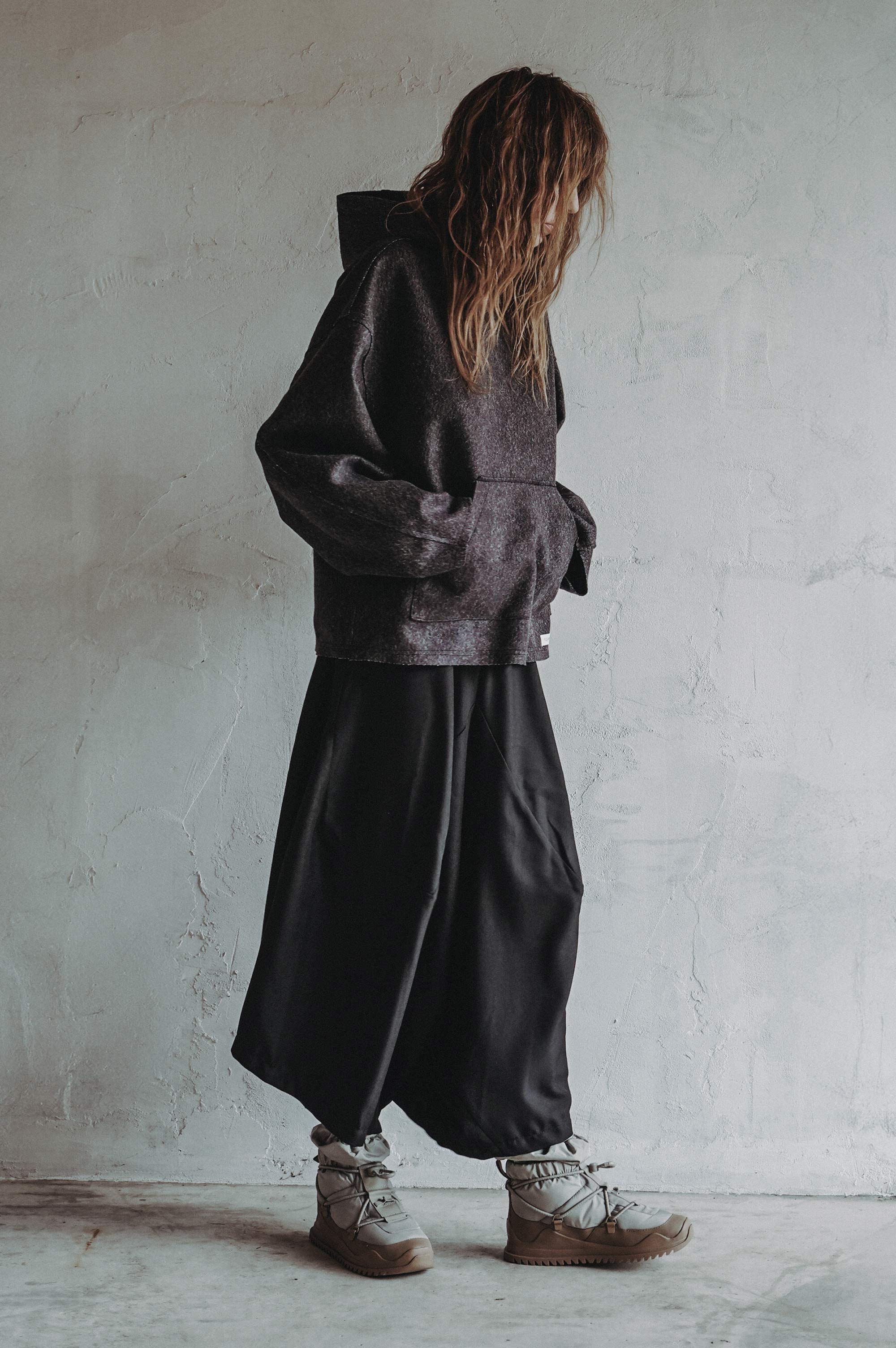 Hooded Wool Top