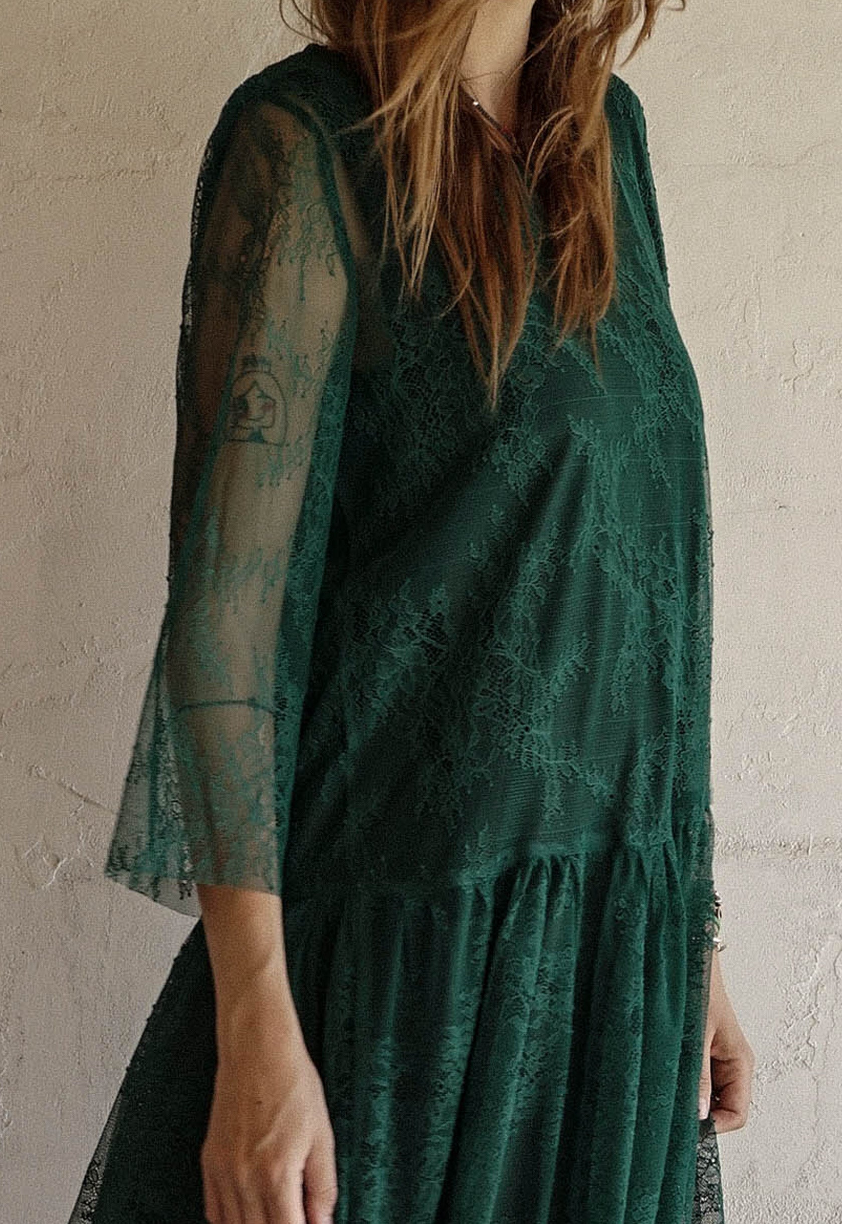 Fallen LEAF lace dress