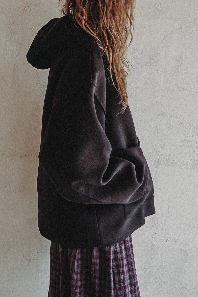 Hooded Wool Top