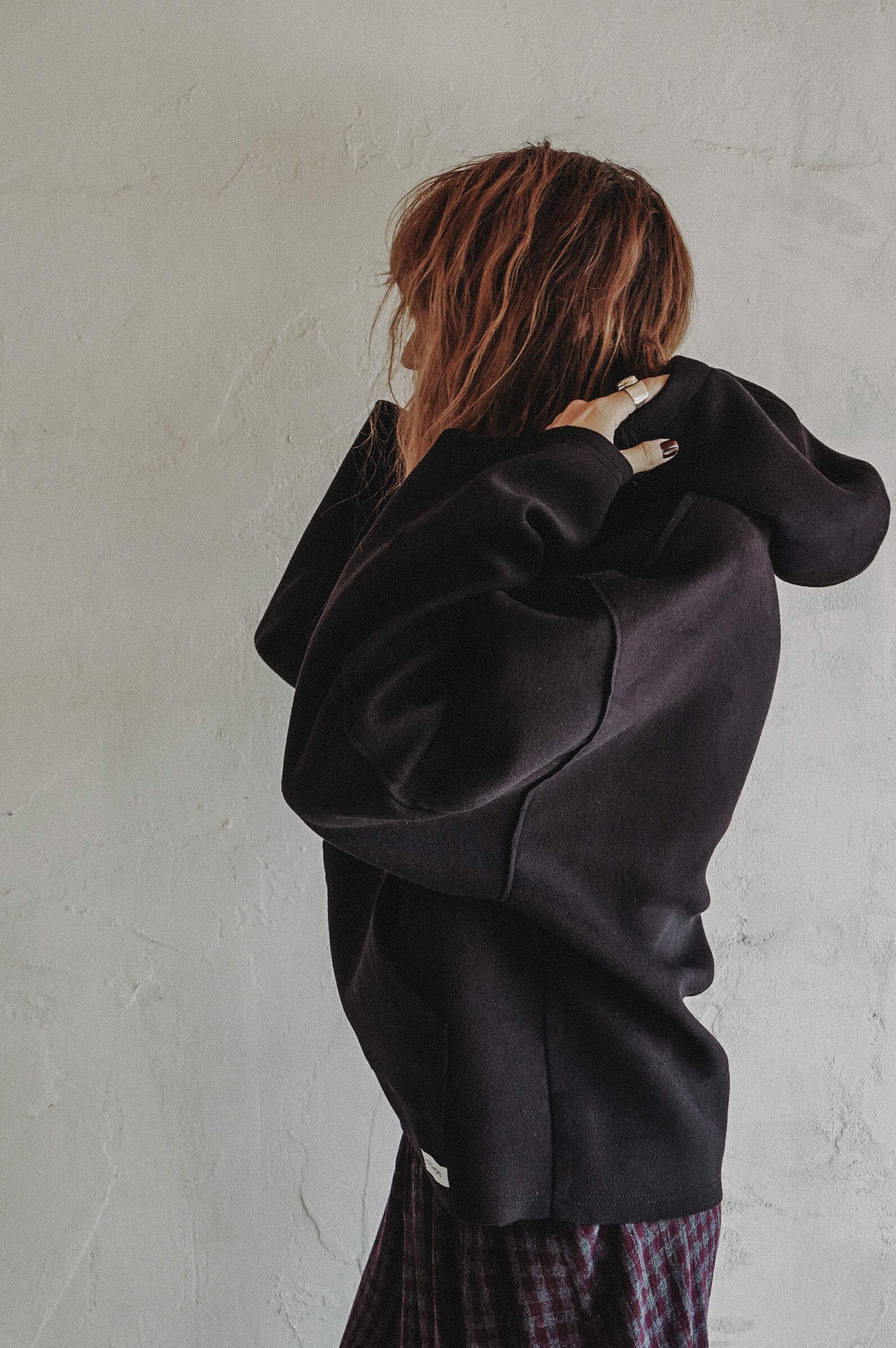 Hooded Wool Top