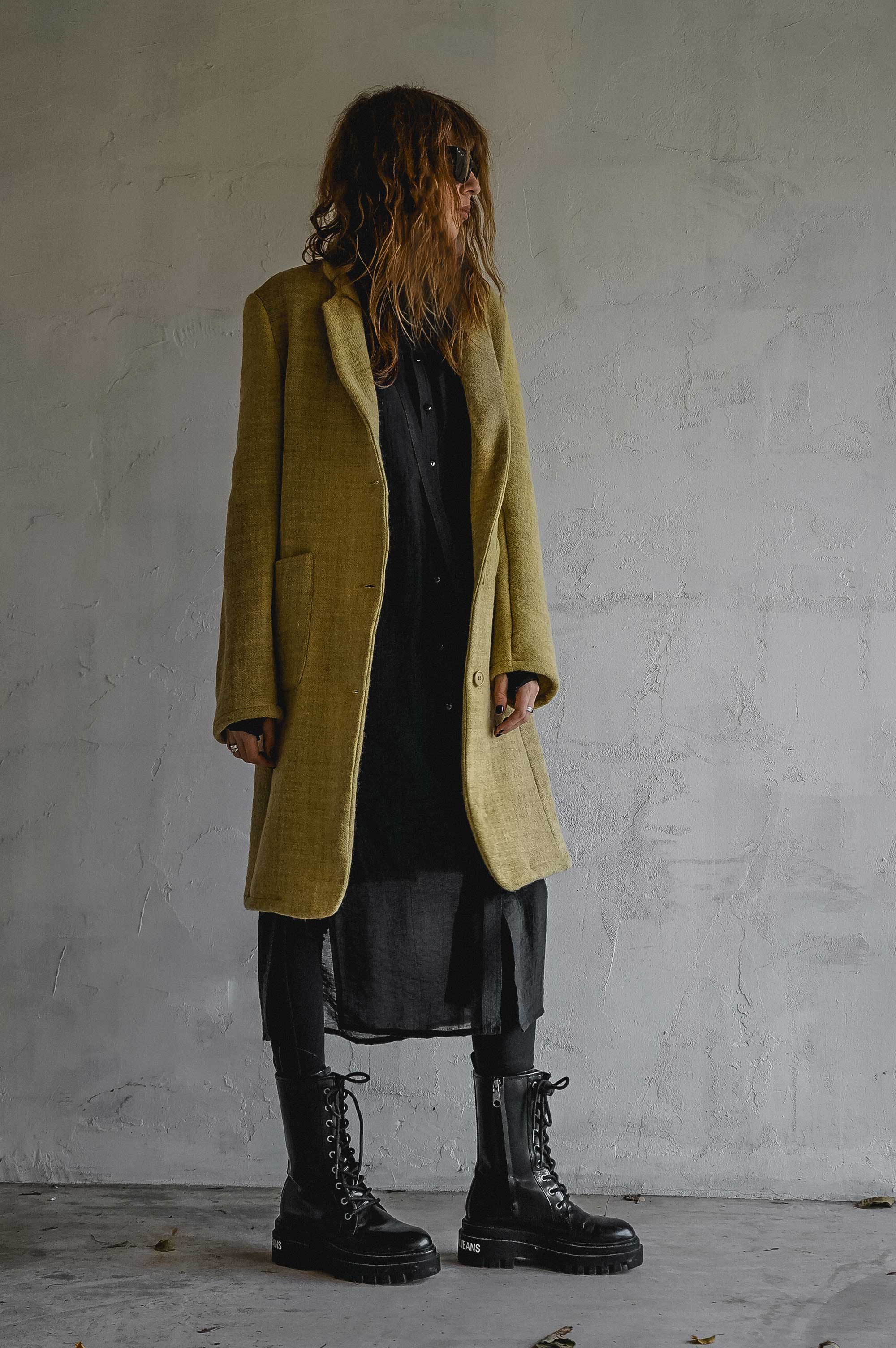 Time Wool Trench