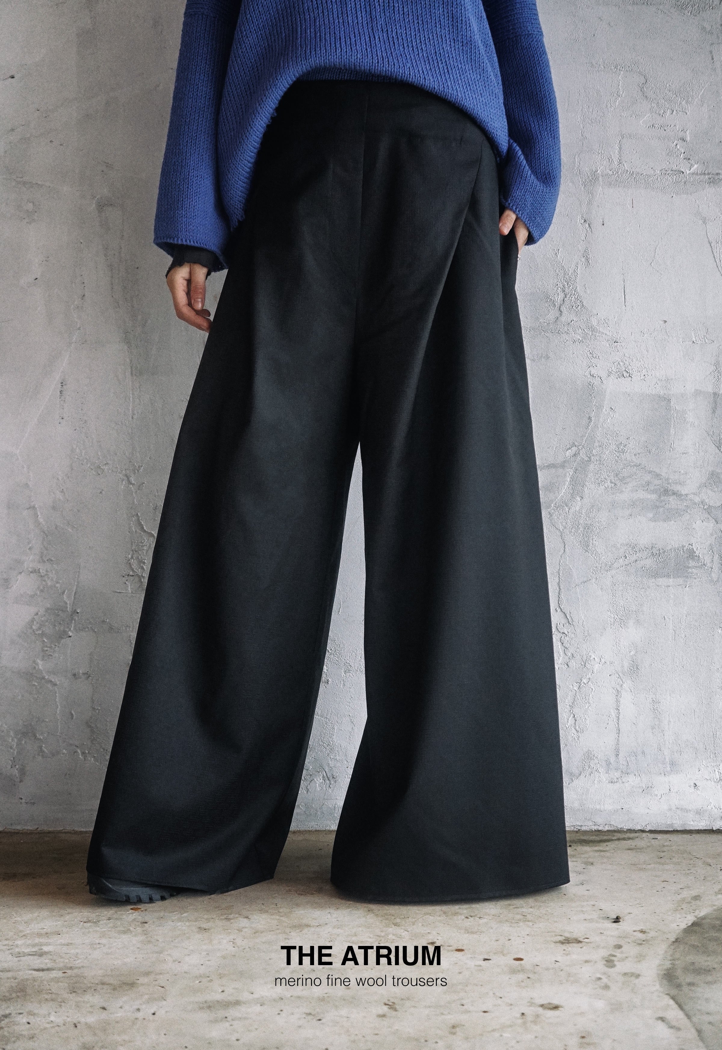 The atrium merino fine wool trousers
