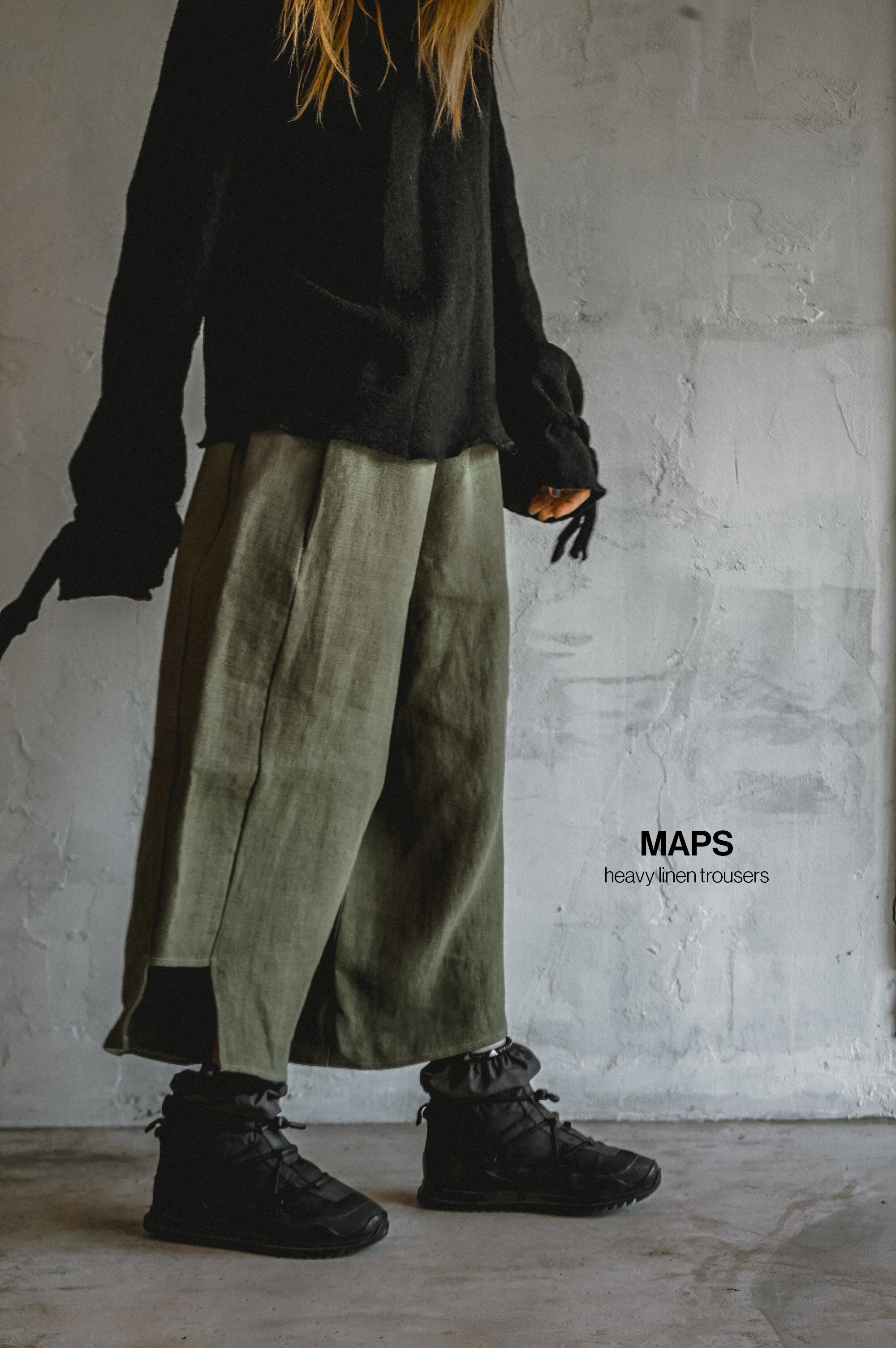 Maps Linen Trousers