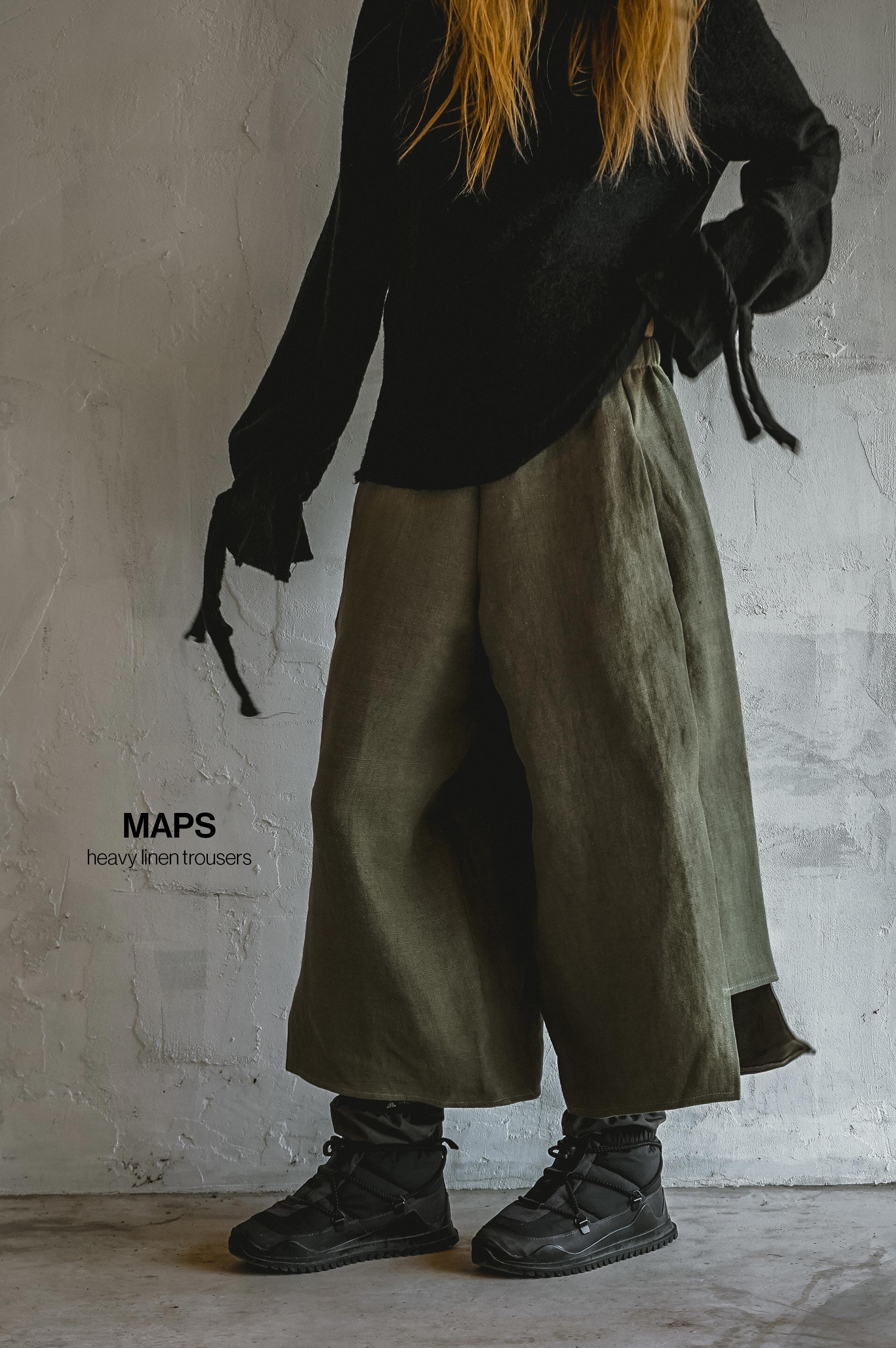 Maps Linen Trousers