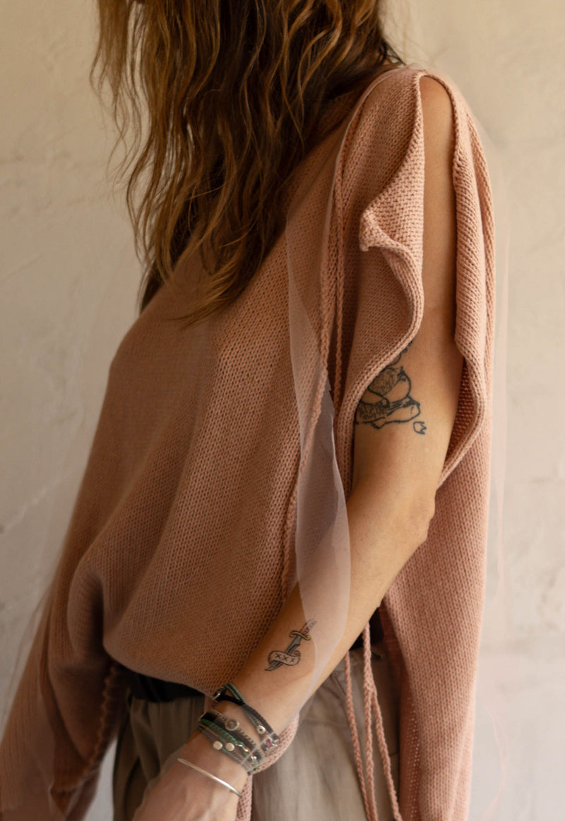 Worn Horizon Hand knitted top