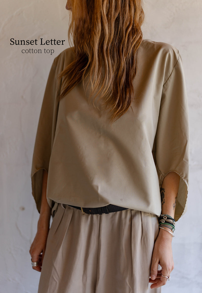 Sunset Letter Top