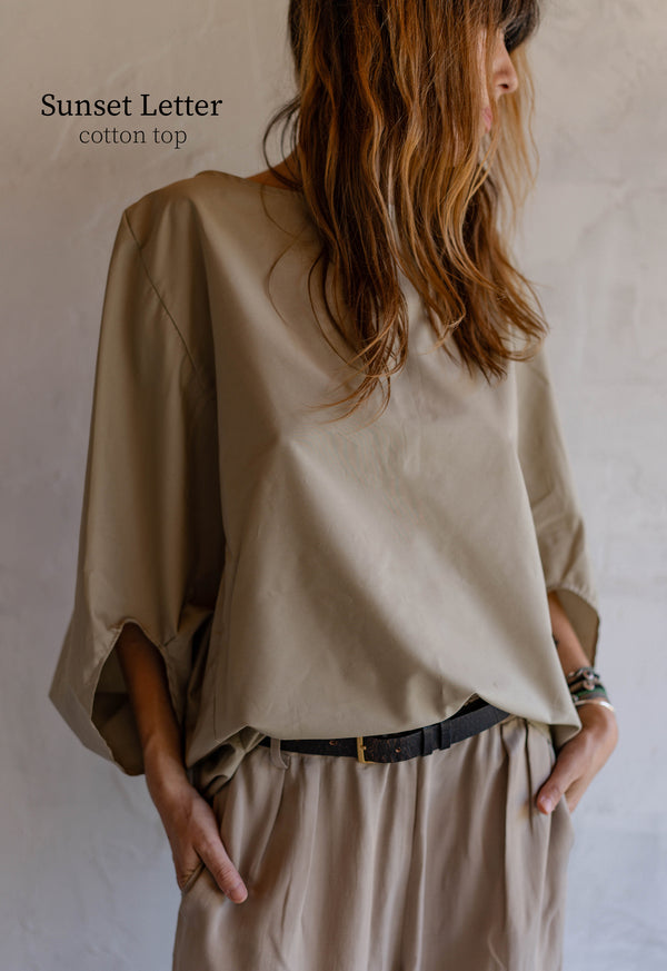 Sunset Letter Top