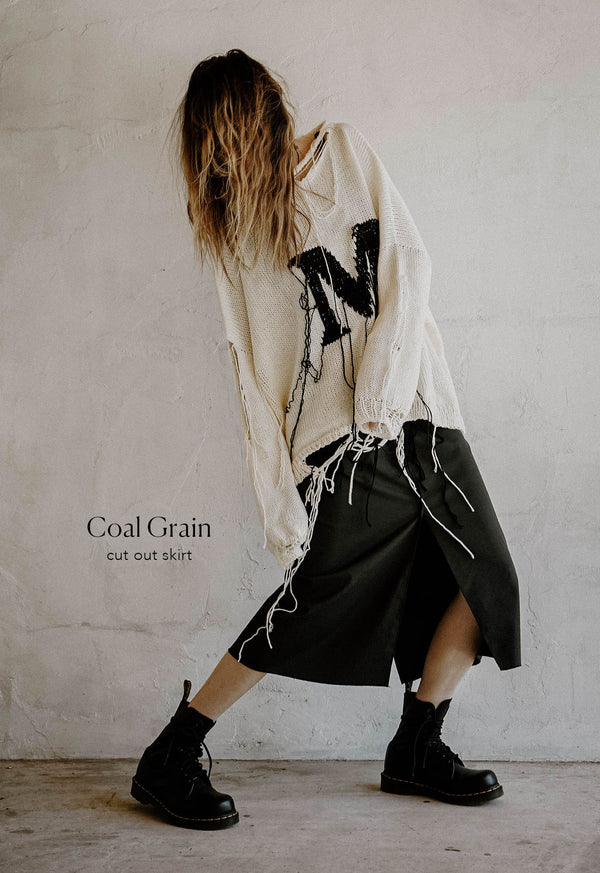 Coal Grain Skirt
