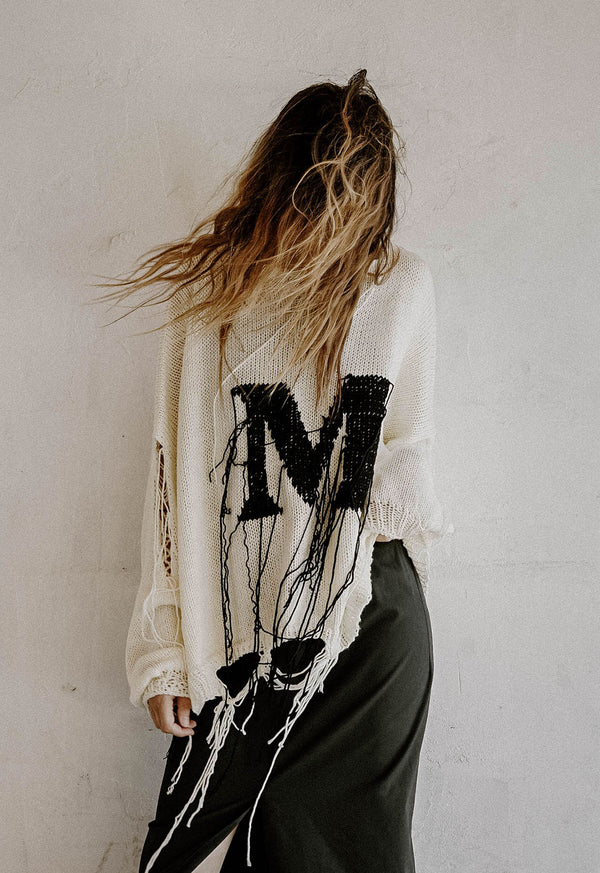 EDGE HAND KNITTED TOP