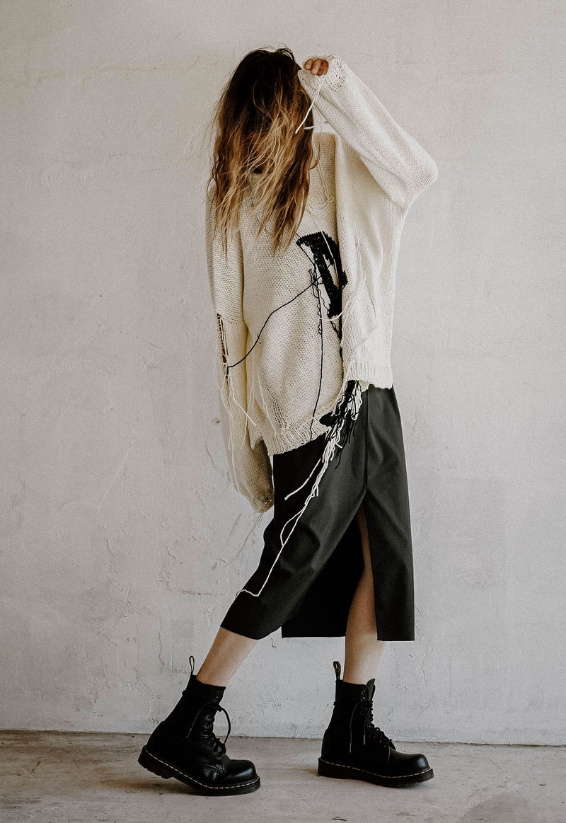Coal Grain Skirt