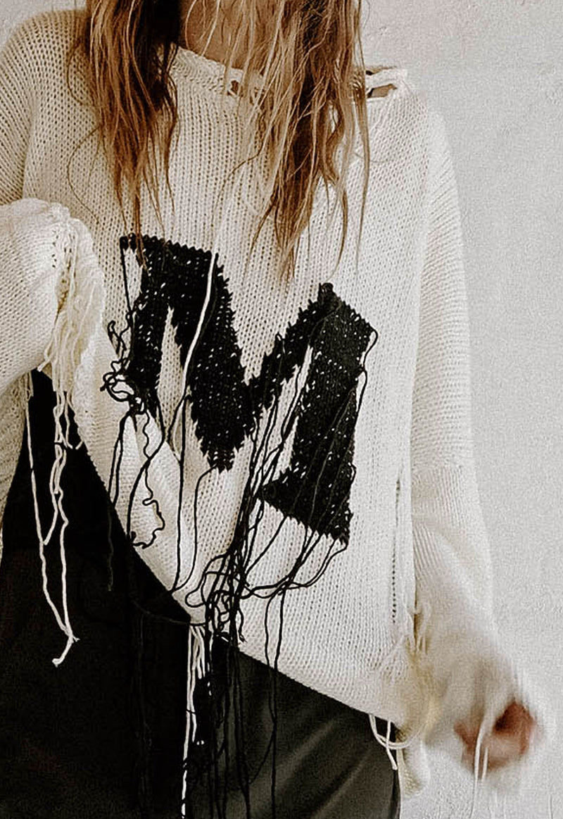 EDGE HAND KNITTED TOP