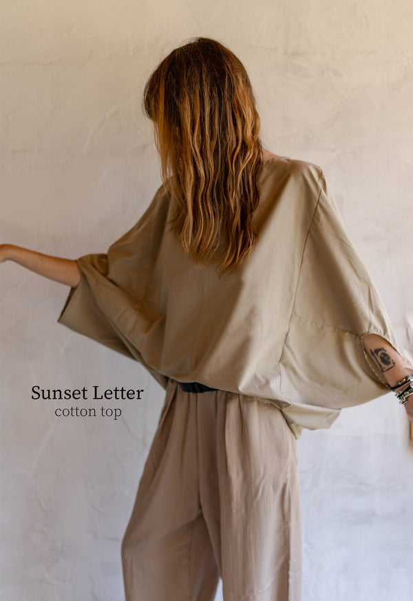 Sunset Letter Top