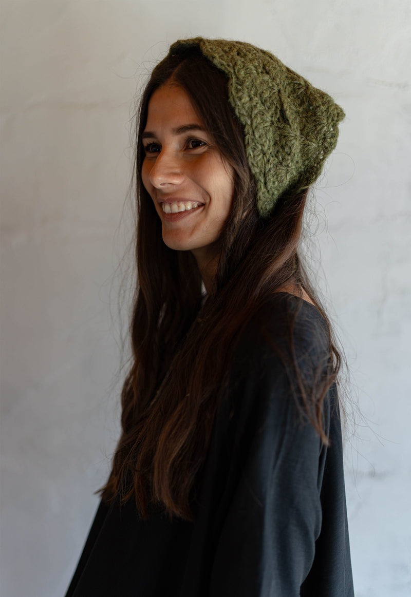 Thistle Hand Crochet Headscarf