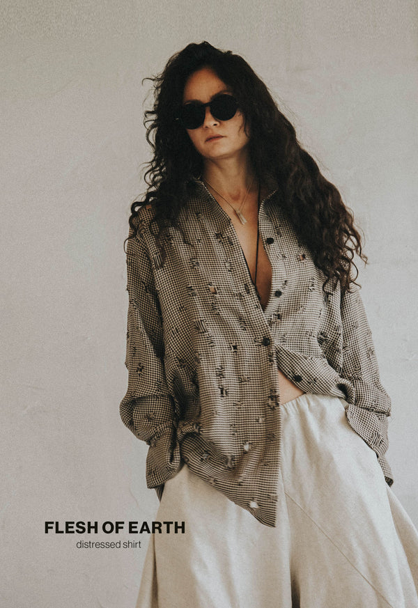 Flesh Of Earth Distressed Shirt