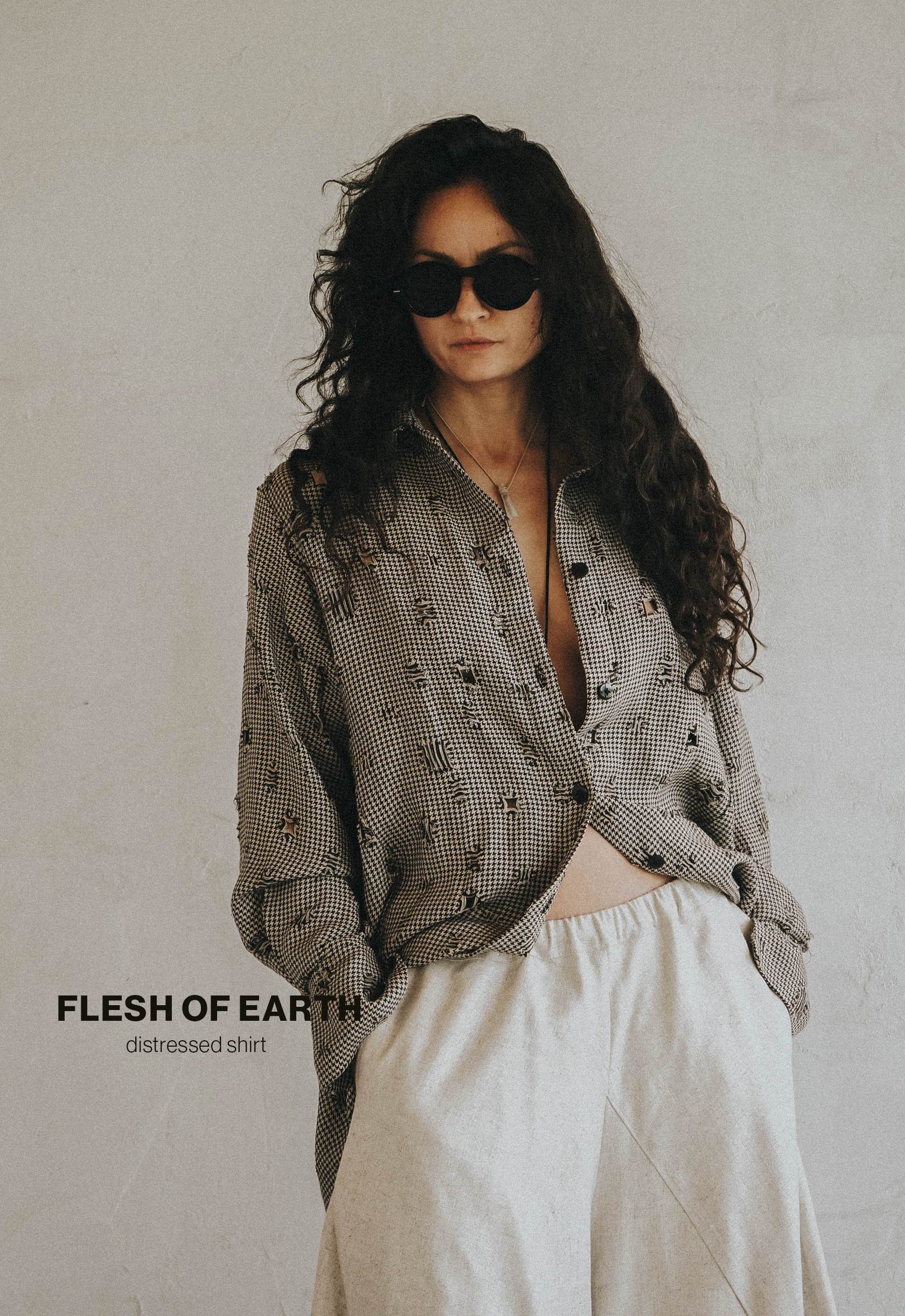 Flesh Of Earth Distressed Shirt