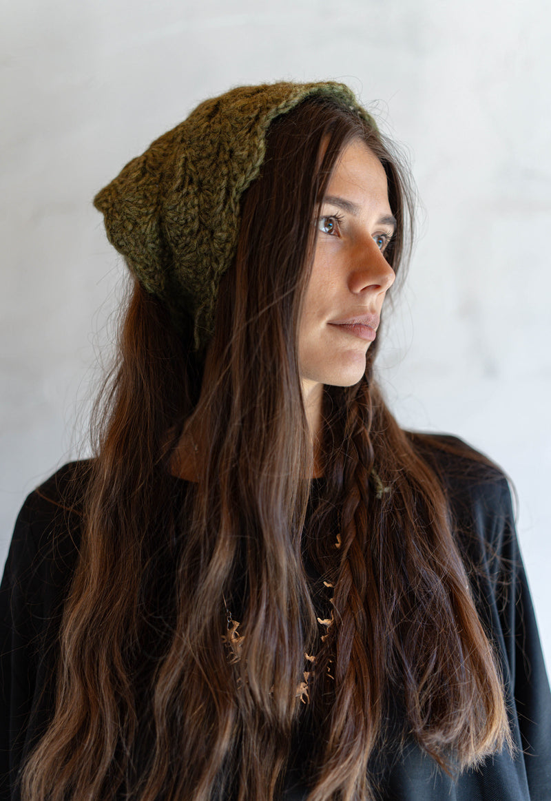 Thistle Hand Crochet Headscarf