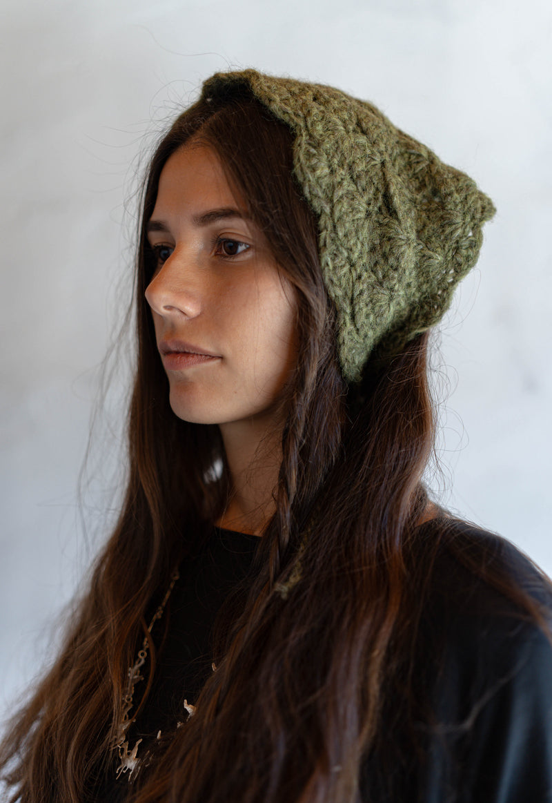 Thistle Hand Crochet Headscarf