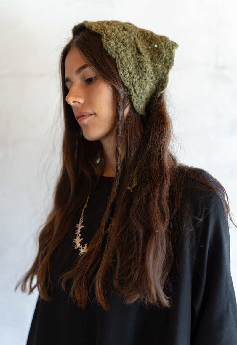 Thistle Hand Crochet Headscarf