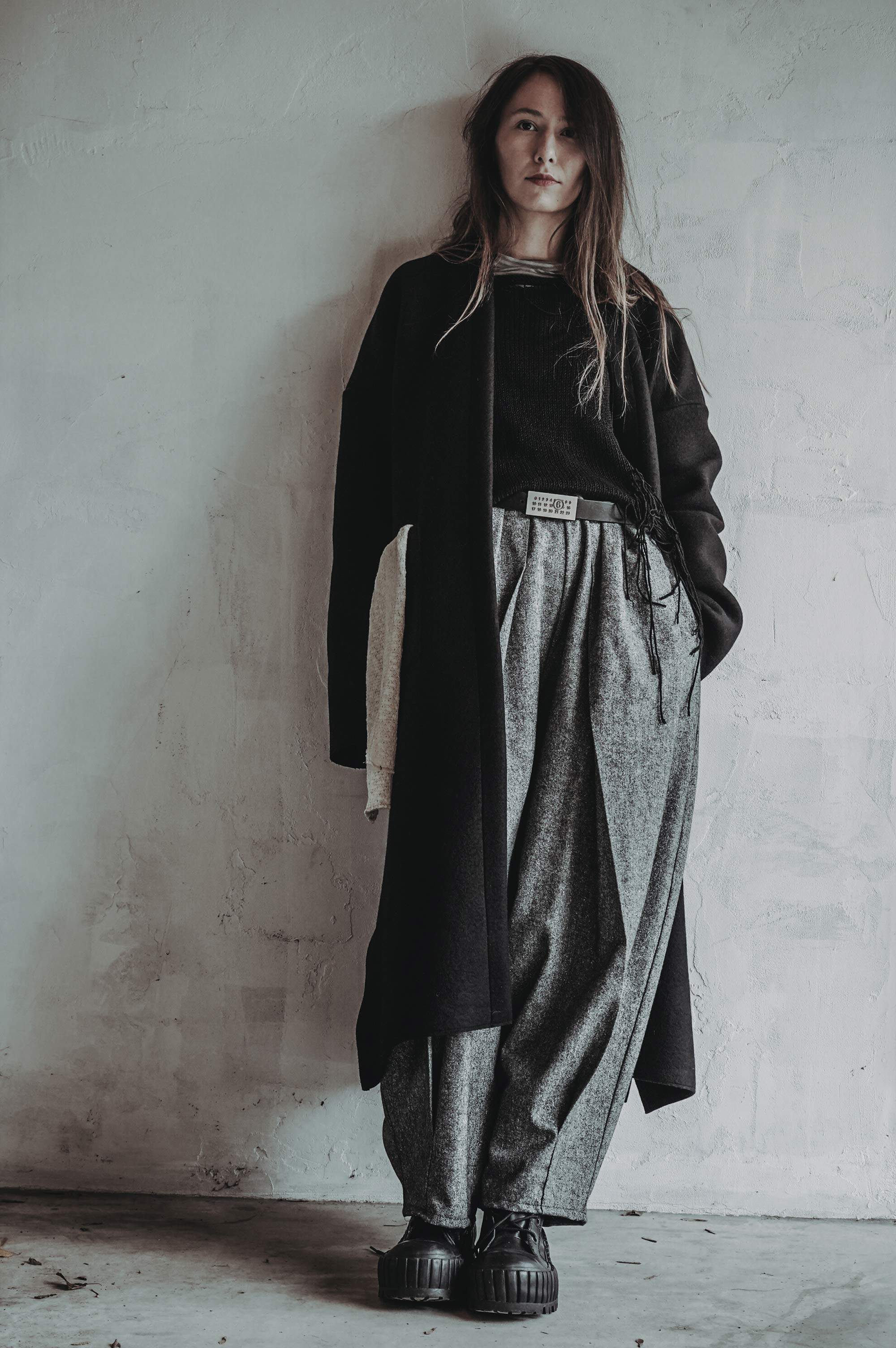 Wool Trench (Black)