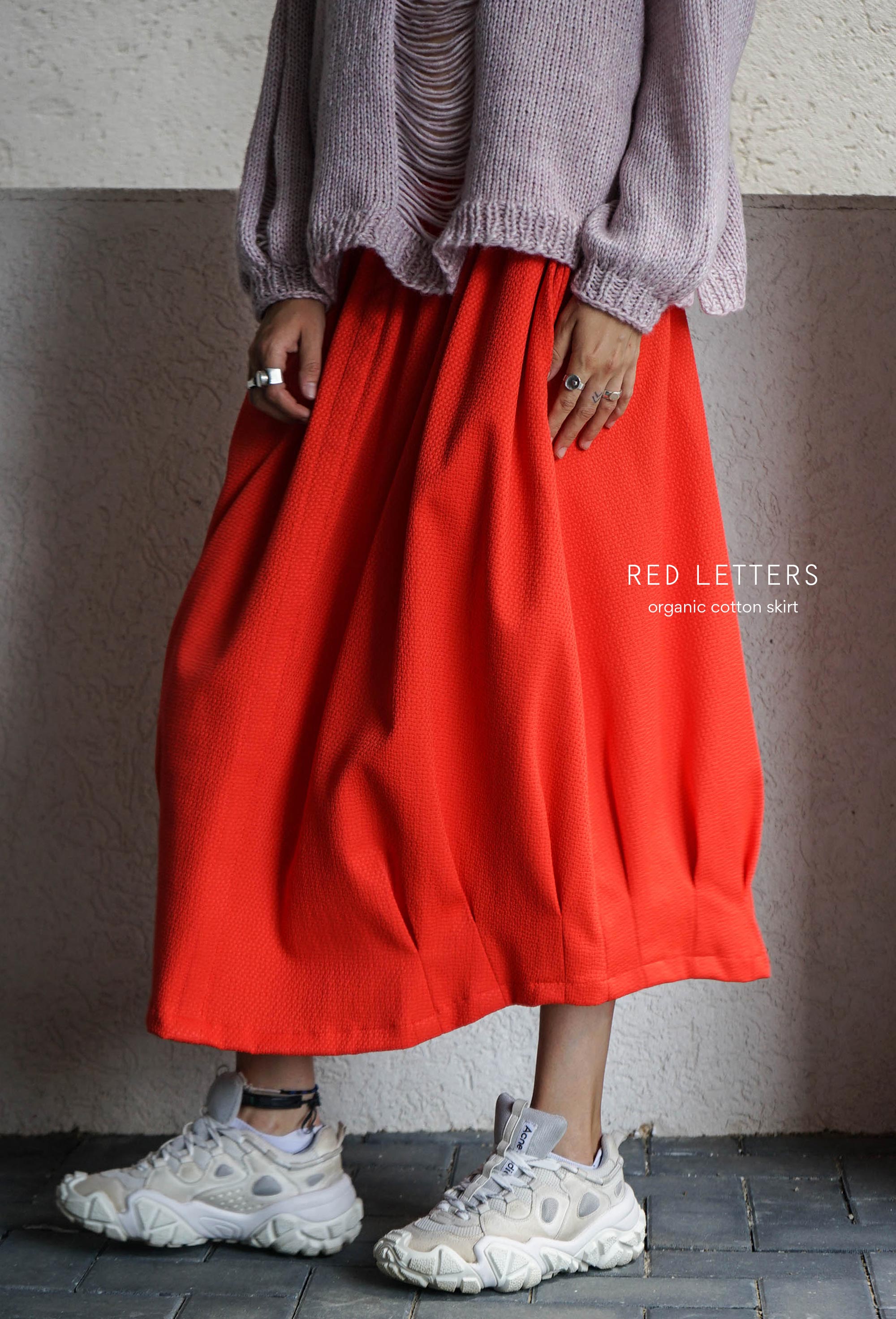 Red Letters Skirt