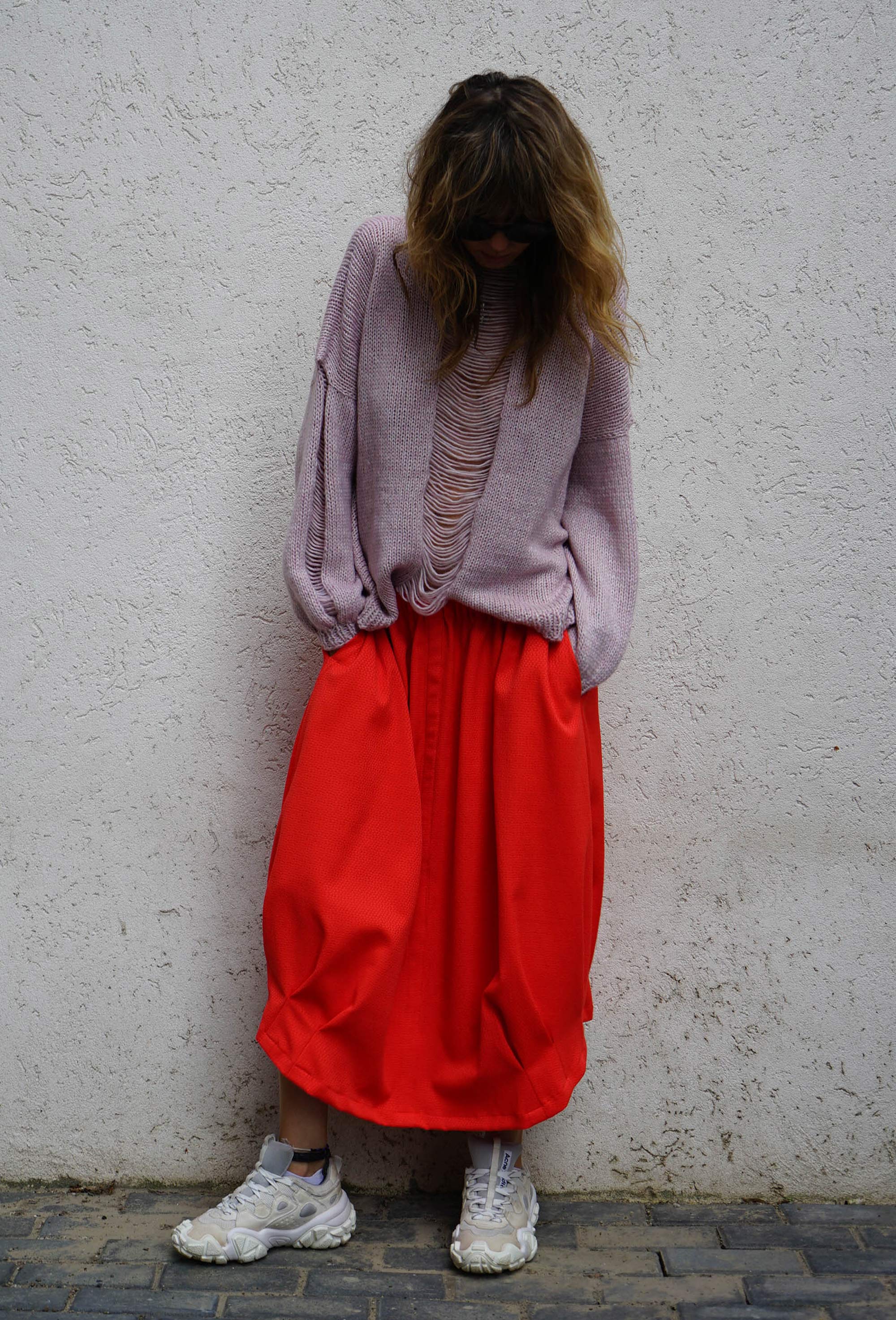 Vertical no 9 HAND KNITTED TOP