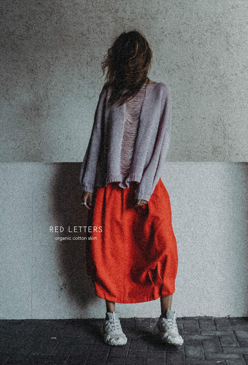 Red Letters Skirt