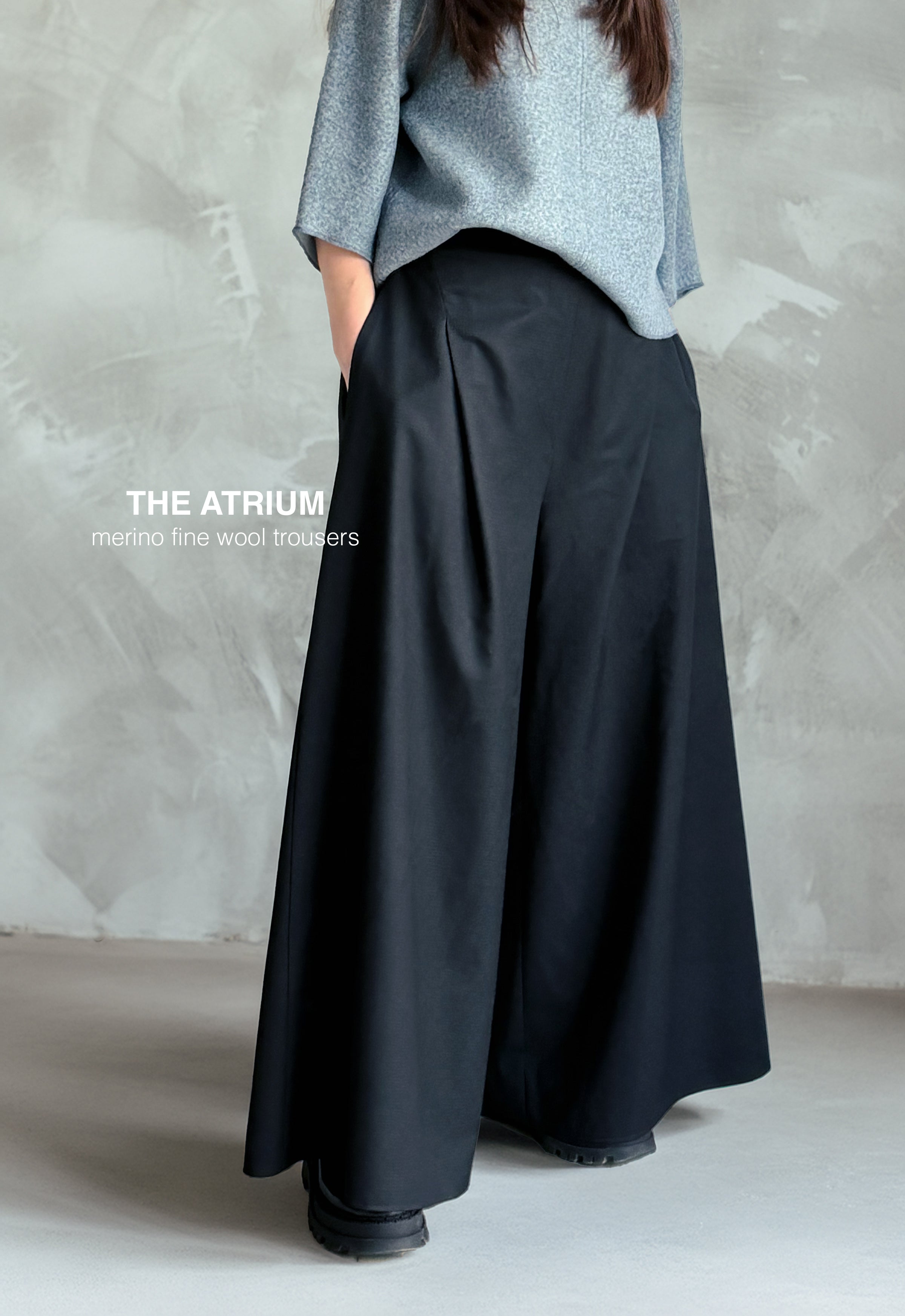 The atrium merino fine wool trousers