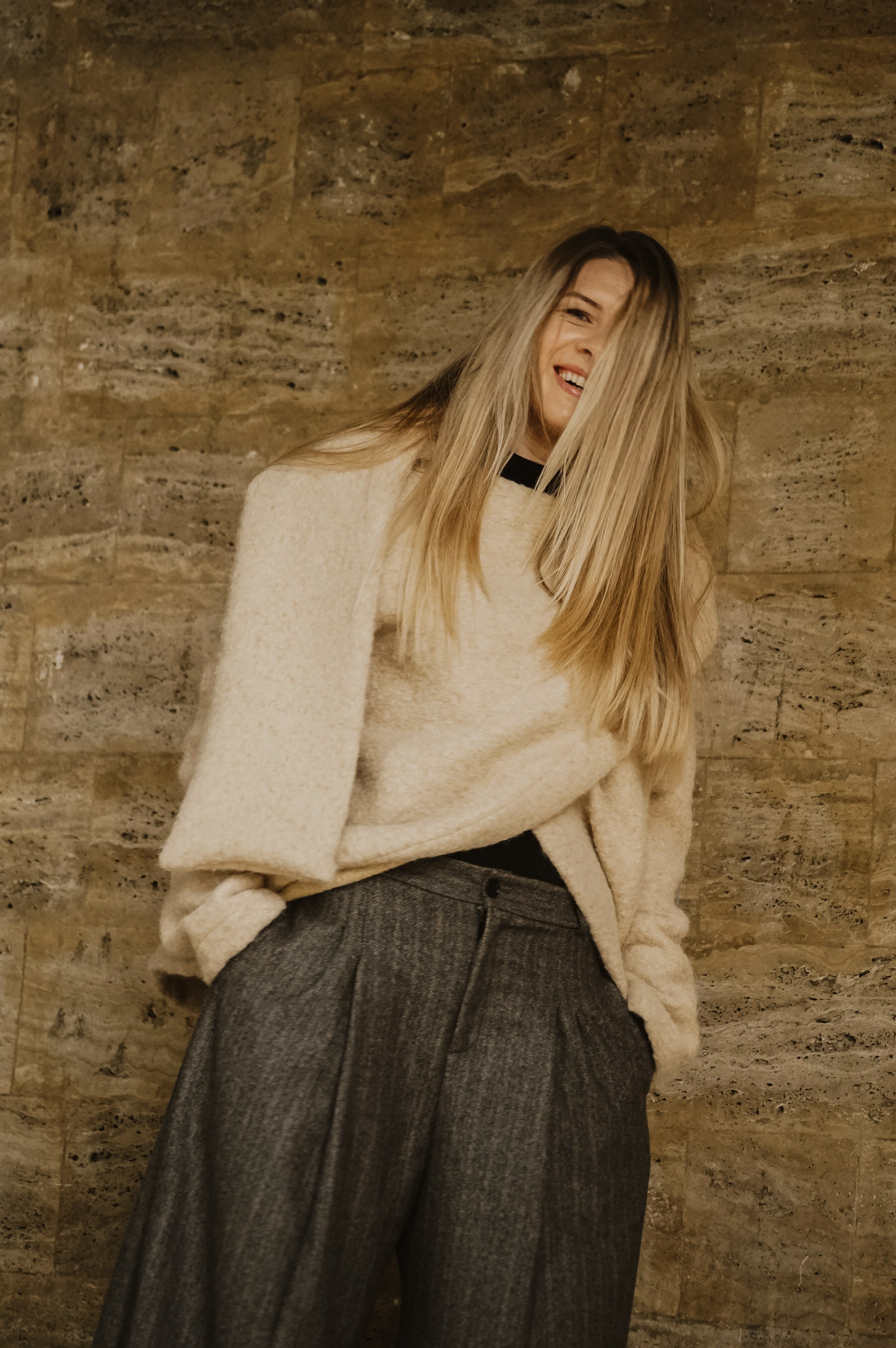 BOILED WOOL SCARF JACKET