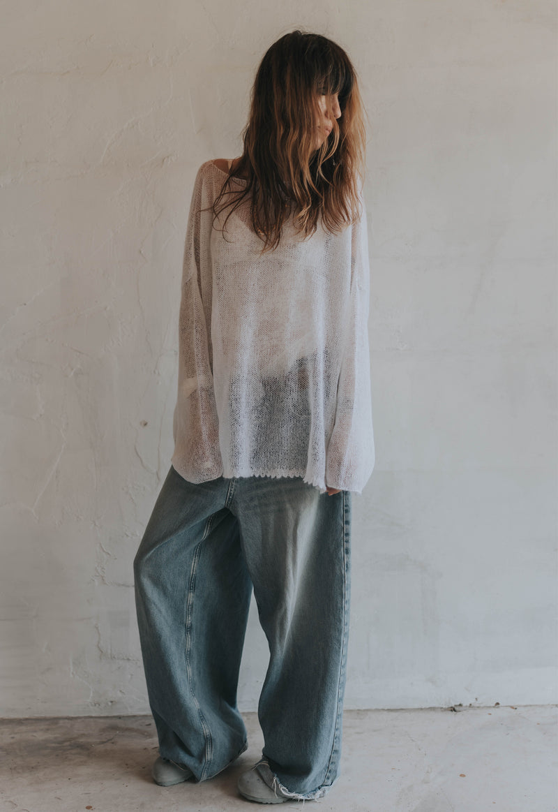 Milkveil Mohair Top