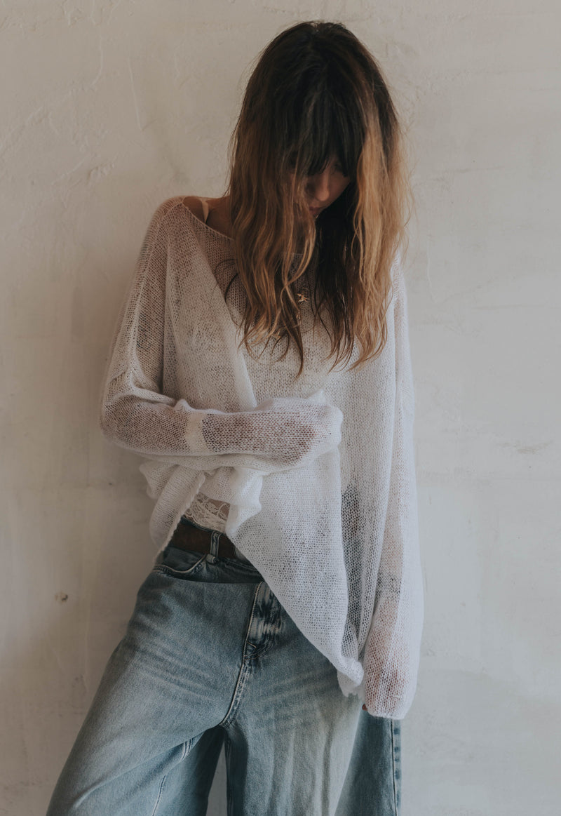 Milkveil Mohair Top