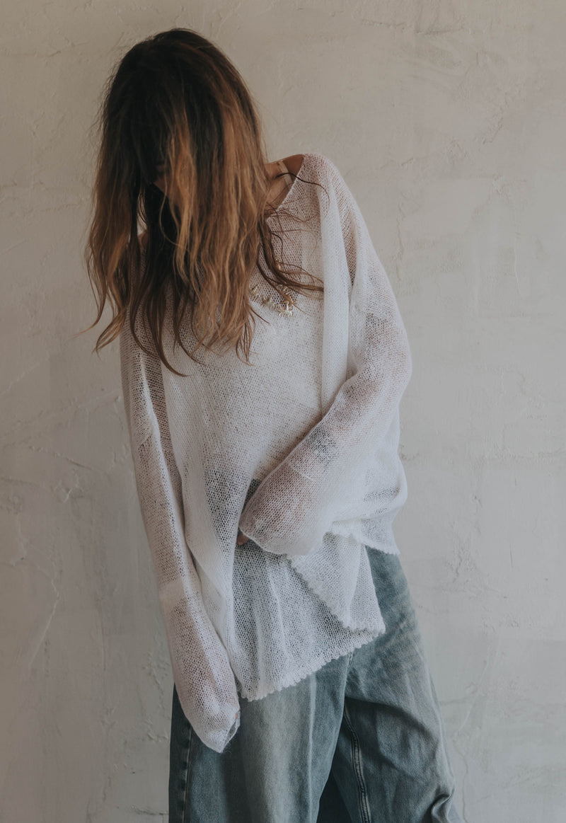 Milkveil Mohair Top